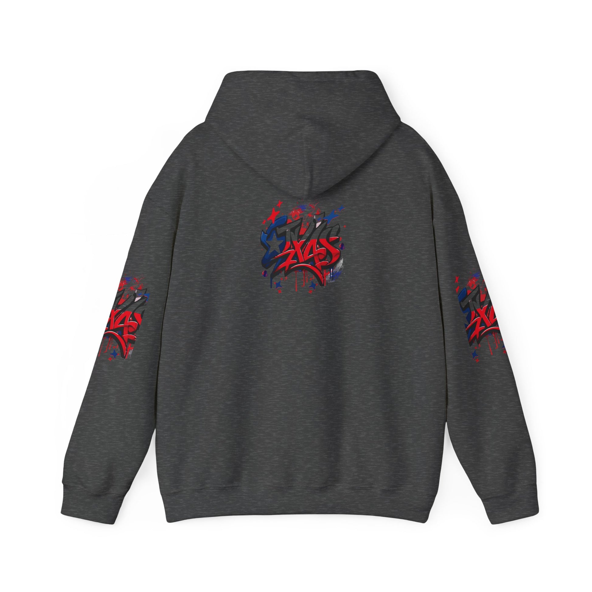 Patriotic Graffiti Hoodie, Cozy Sweatshirt for Casual Wear, Perfect Gift for July 4th, Stylish Streetwear, Unisex Fashion
