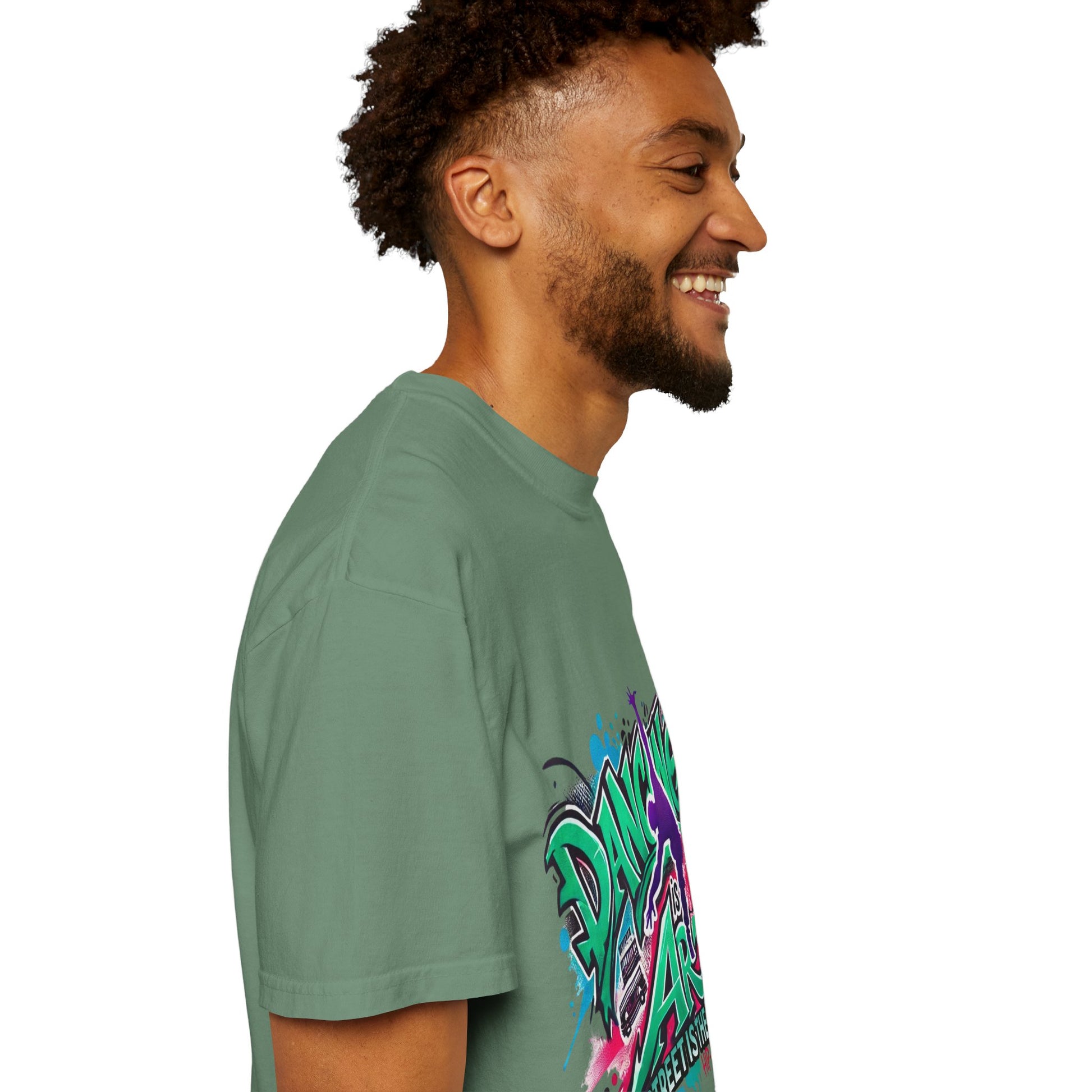 Artistic Dance T-Shirt, Urban Dance Tee, Street Art Apparel, Gift for Dancers, Graffiti Shirt, Colorful Expression Tee