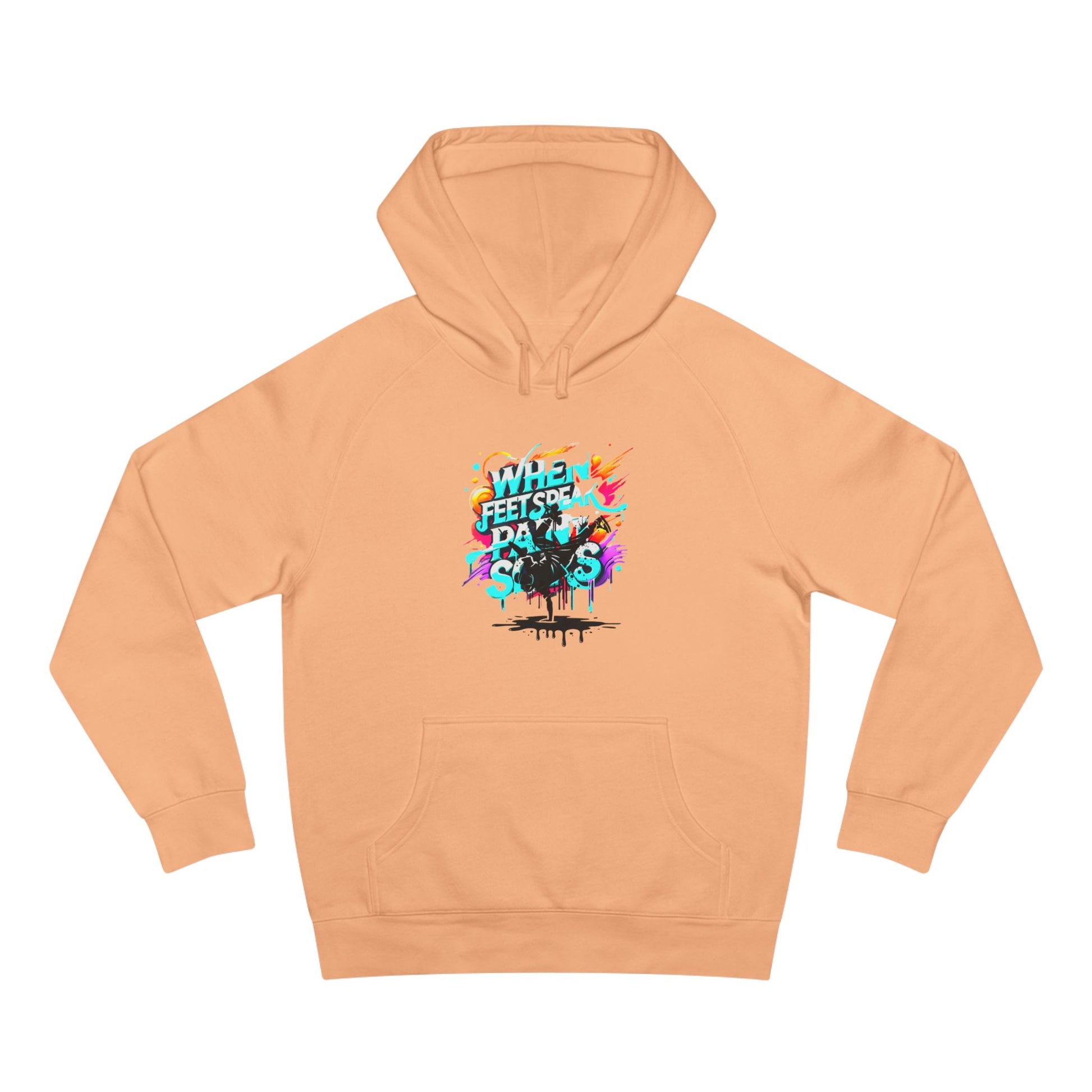 Urban Expression Graffiti Hoodie - When Feet Speak, Paint Soars Hoodie.