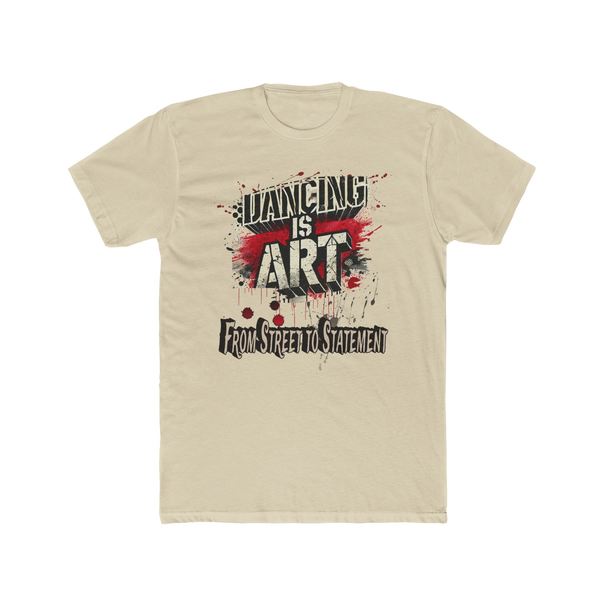 Dancing is Art Unisex Cotton Crew Tee, Perfect for Dance Lovers, Art Enthusiasts, Gift for Dancers, Creative Expression, Street Art Apparel