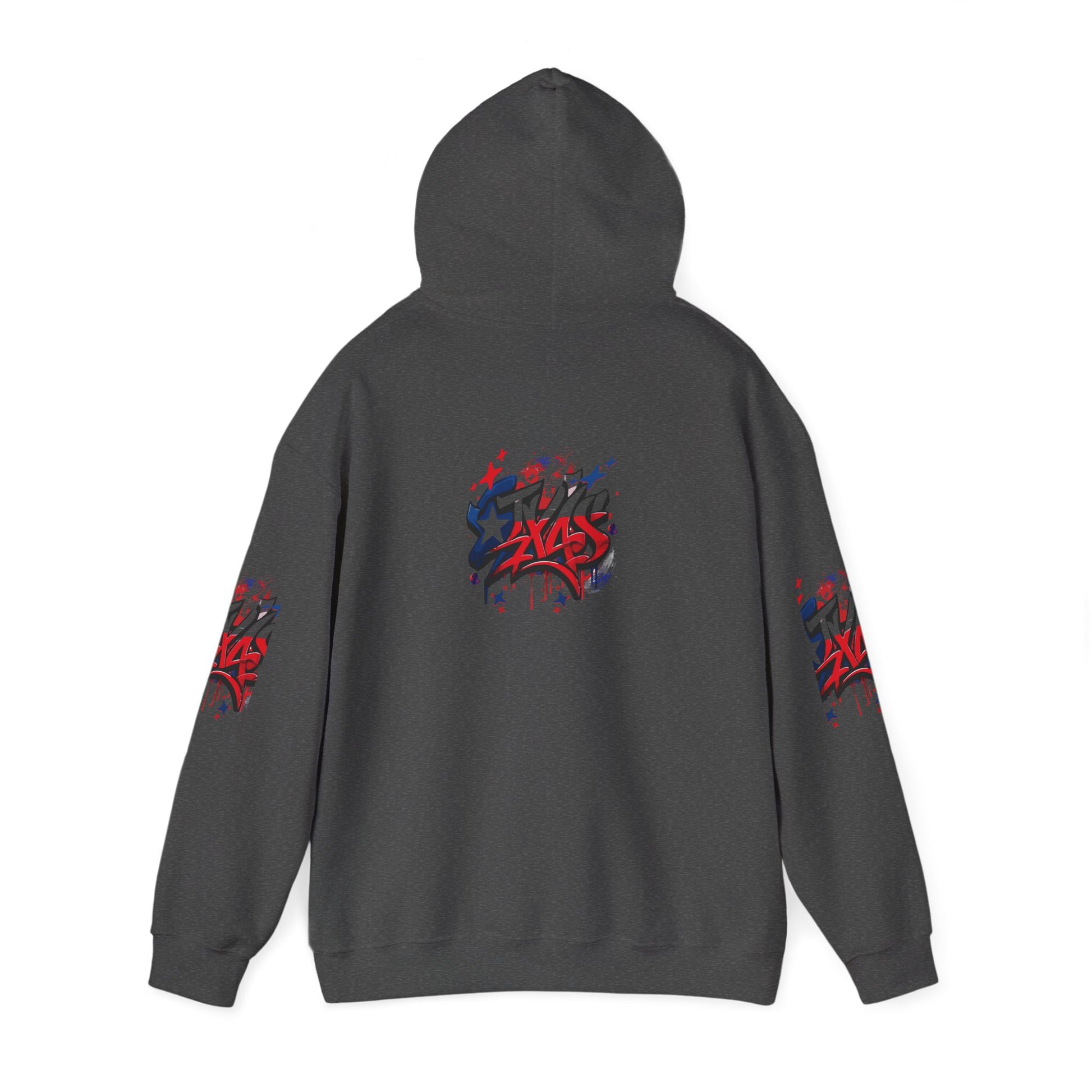 Patriotic Graffiti Hoodie, Cozy Sweatshirt for Casual Wear, Perfect Gift for July 4th, Stylish Streetwear, Unisex Fashion