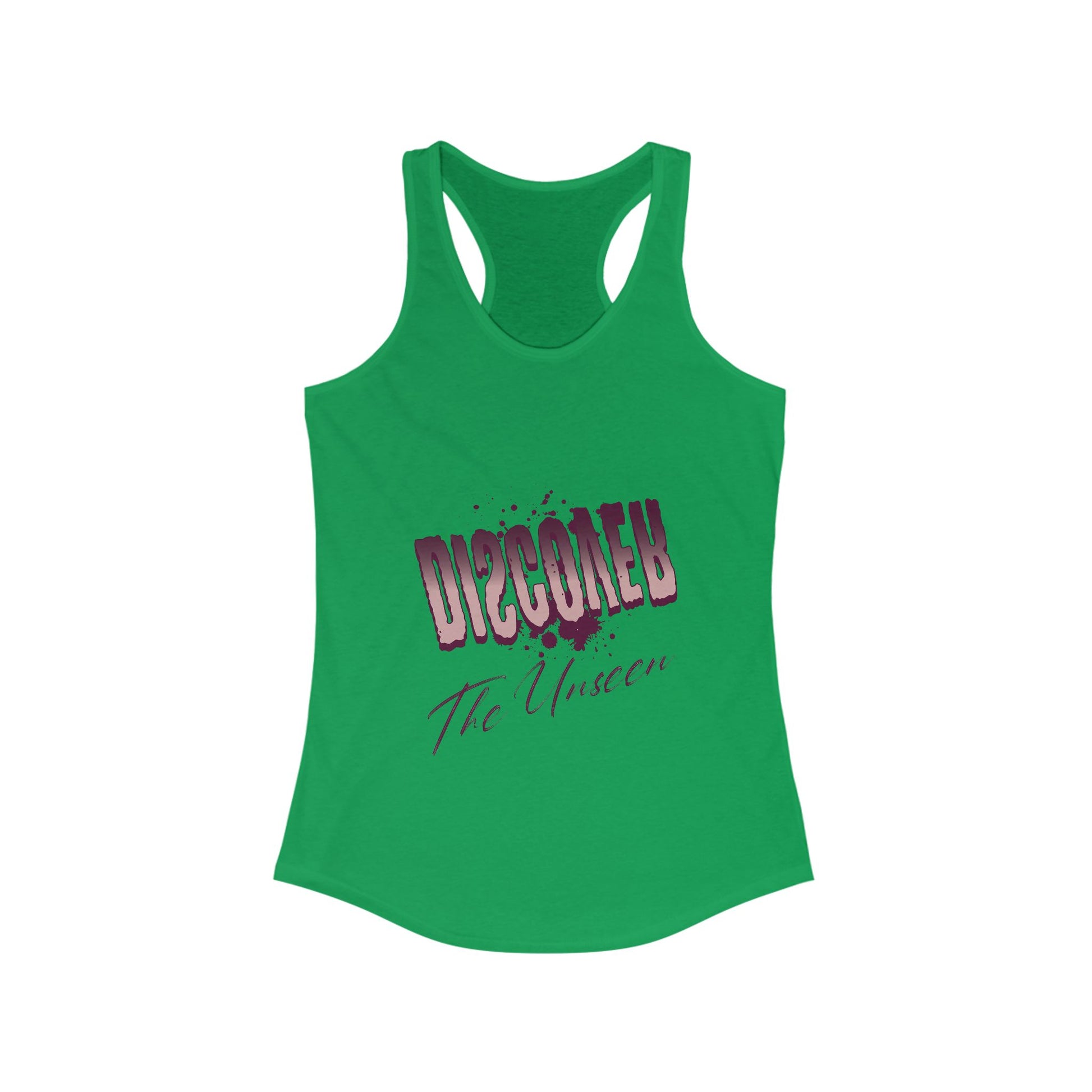 Women's Racerback Tank Top - 'The Unseen' Graphic Tee, Summer Style, Workout Wear, Casual Outfit, Gift for Her