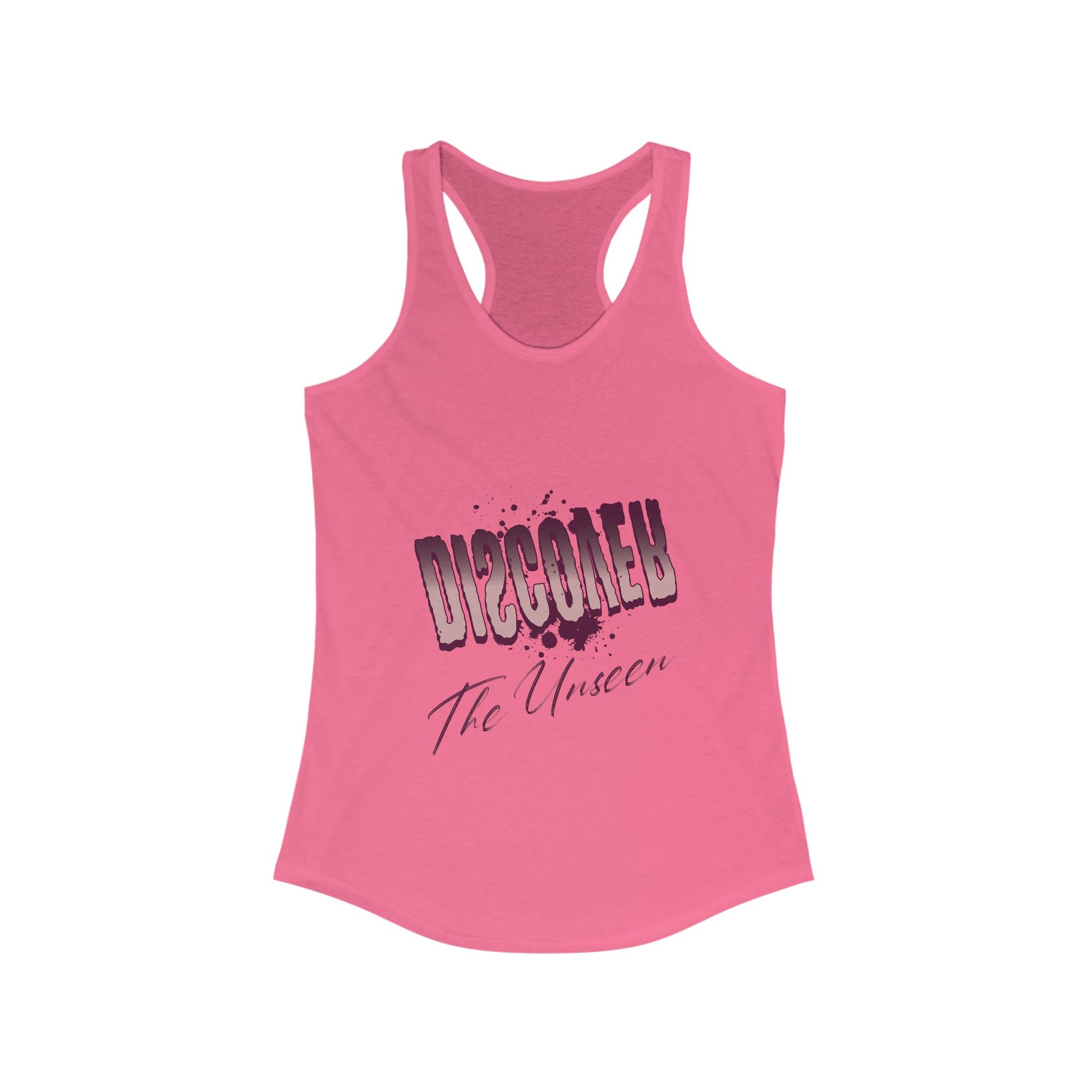 Women's Racerback Tank Top - 'The Unseen' Graphic Tee, Summer Style, Workout Wear, Casual Outfit, Gift for Her