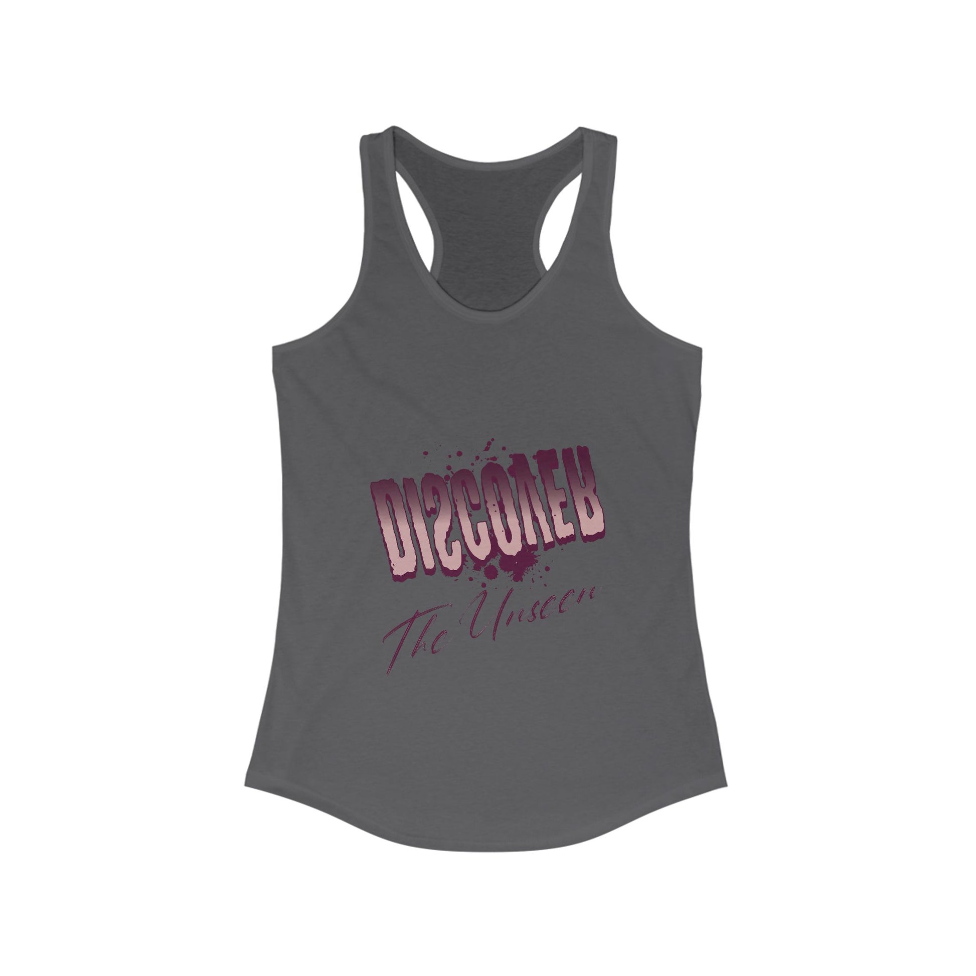Women's Racerback Tank Top - 'The Unseen' Graphic Tee, Summer Style, Workout Wear, Casual Outfit, Gift for Her