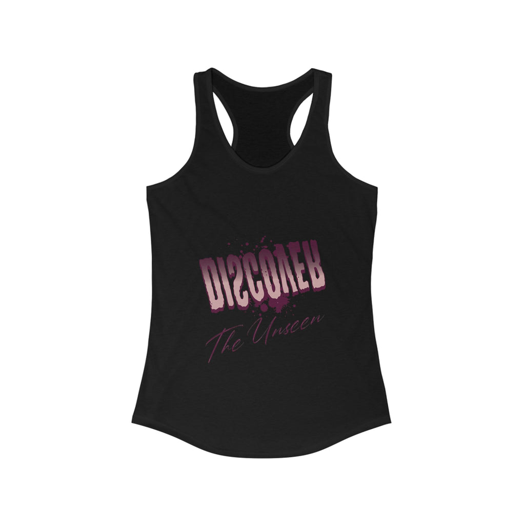 Women's Racerback Tank Top - 'The Unseen' Graphic Tee, Summer Style, Workout Wear, Casual Outfit, Gift for Her
