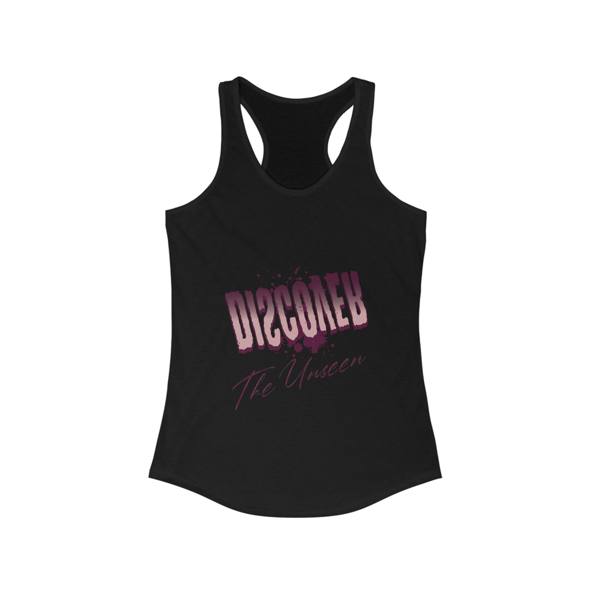 Women's Racerback Tank Top - 'The Unseen' Graphic Tee, Summer Style, Workout Wear, Casual Outfit, Gift for Her