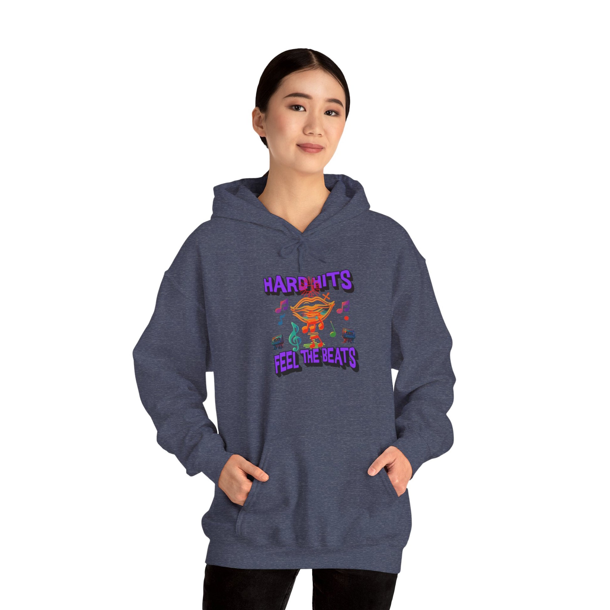 Music Vibes Hooded Sweatshirt - Feel the Beats, Unisex Hoodie, Comfortable Sweatshirt, Perfect Gift for Music Lovers, Casual Wear