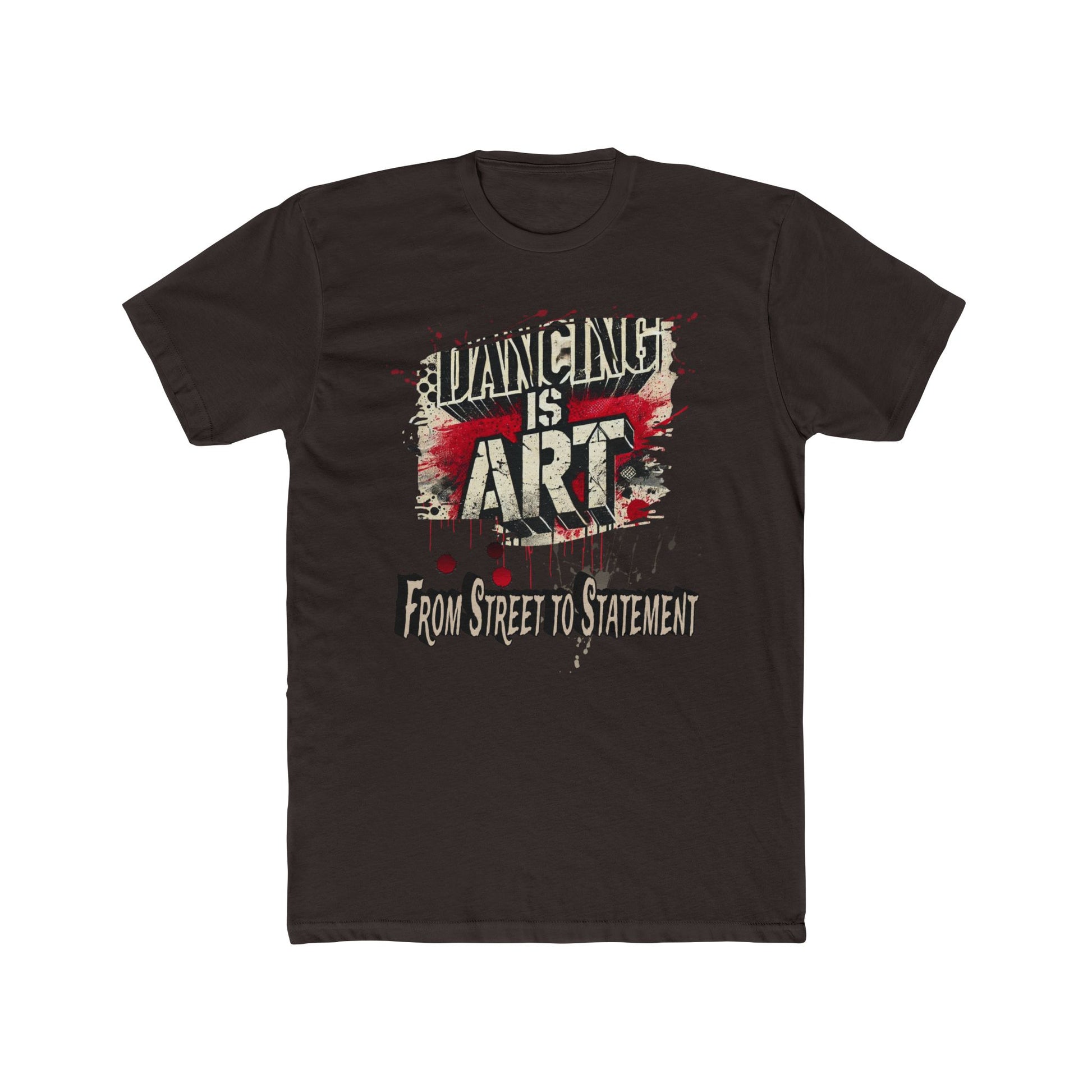 Dancing is Art Unisex Cotton Crew Tee, Perfect for Dance Lovers, Art Enthusiasts, Gift for Dancers, Creative Expression, Street Art Apparel