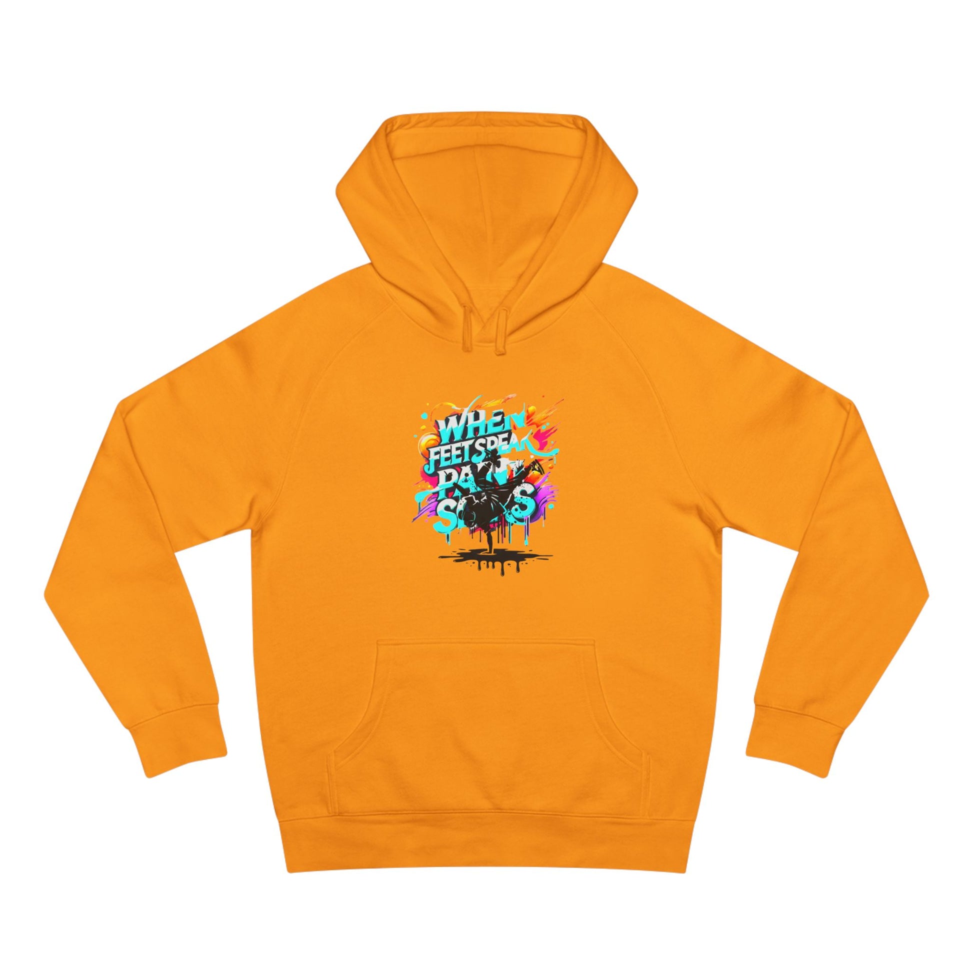 Urban Expression Graffiti Hoodie - When Feet Speak, Paint Soars Hoodie.