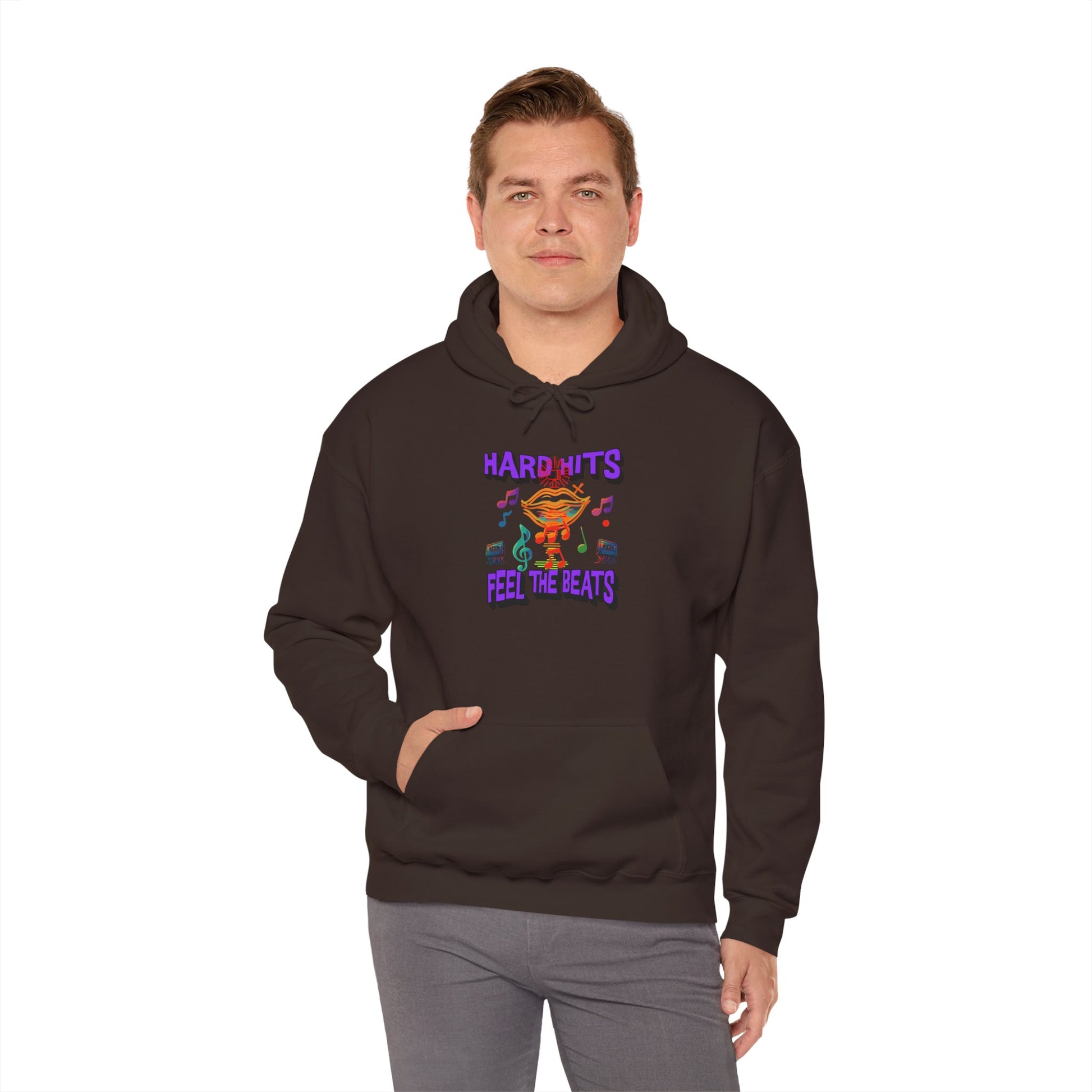 Music Vibes Hooded Sweatshirt - Feel the Beats, Unisex Hoodie, Comfortable Sweatshirt, Perfect Gift for Music Lovers, Casual Wear