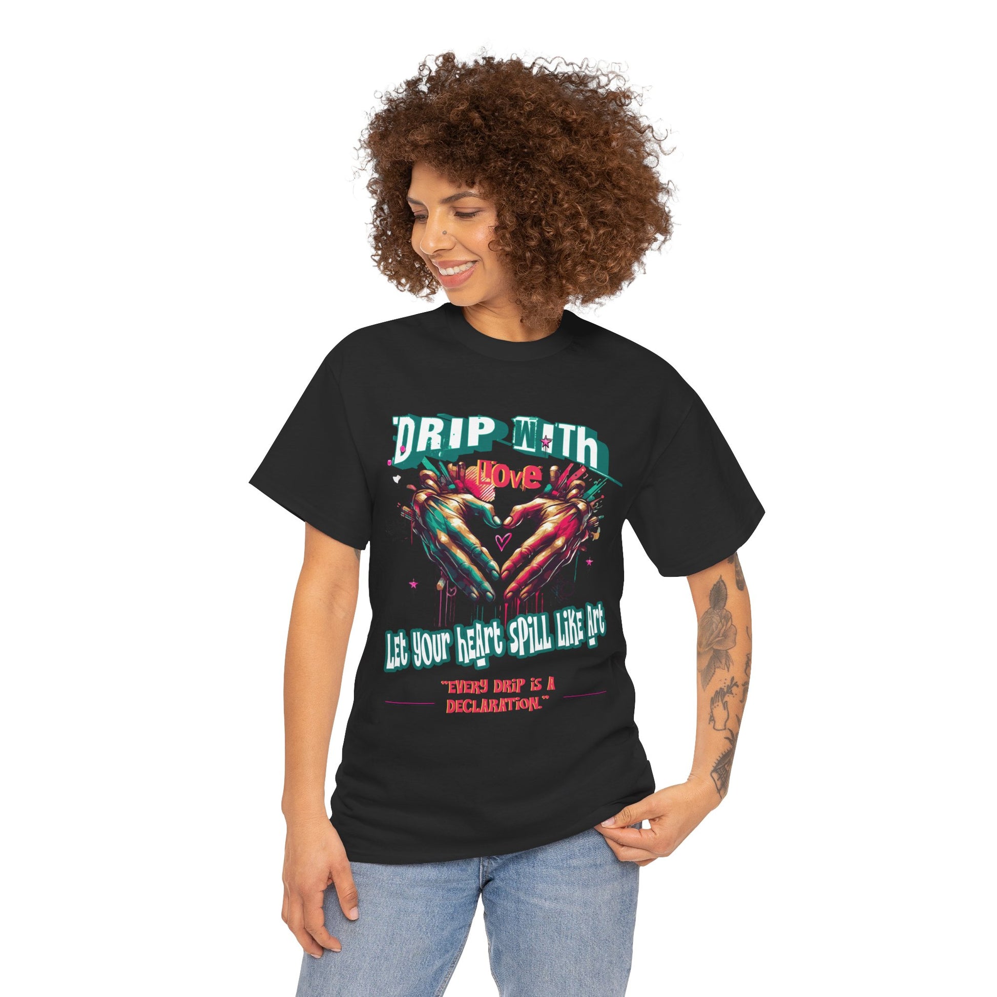 Graphic Tee: DRIP WITH Love Streetwear Design