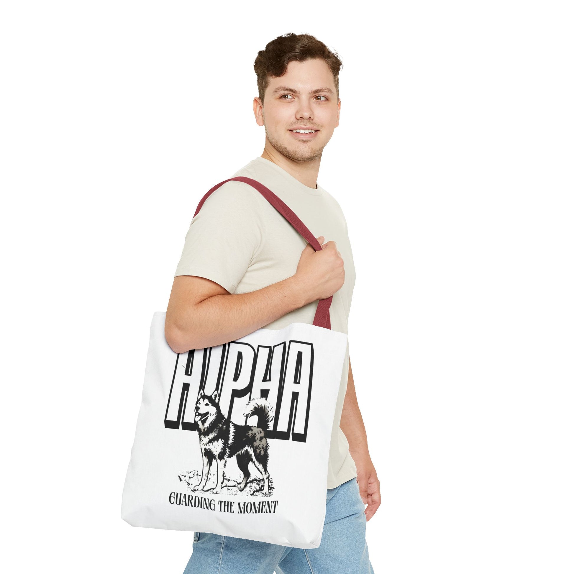 Alpha Dog Tote Bag - Unique Carryall for Dog Lovers, Gift for Pet Owners, Stylish Reusable Bag, Daily Use, Eco-Friendly Shopping