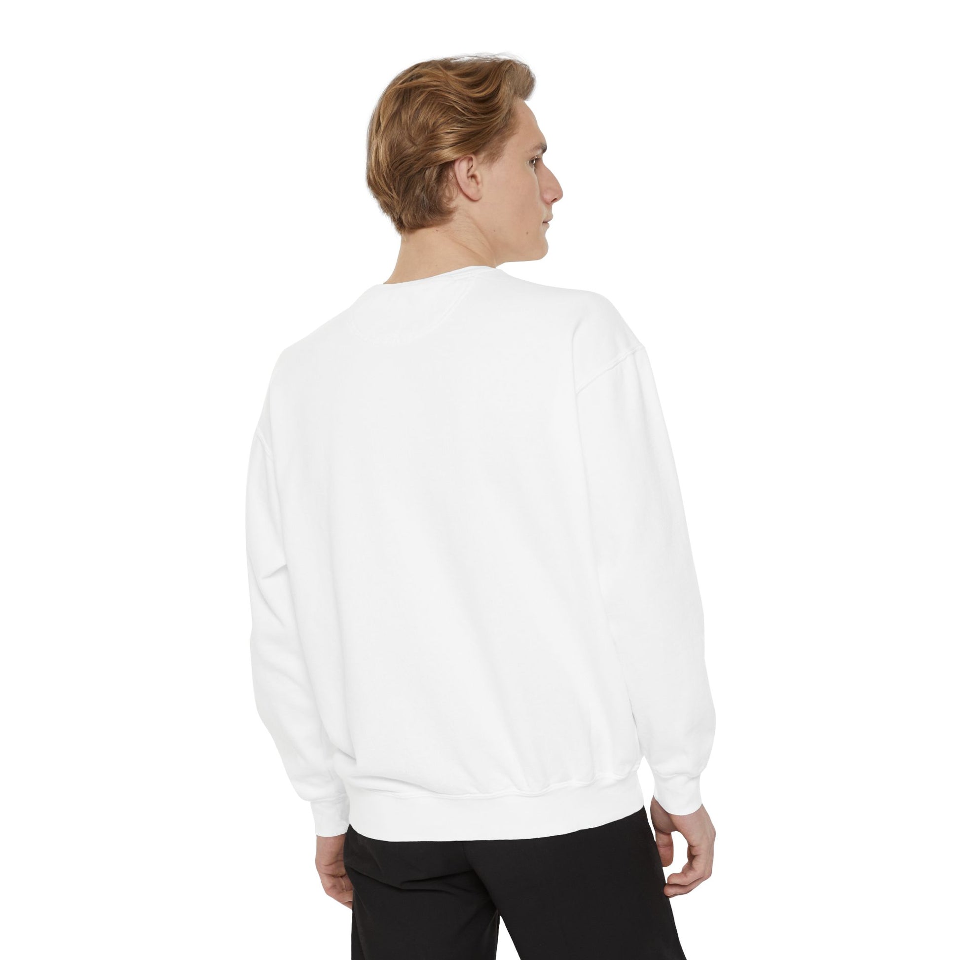 Layer up. Speak loud. Be seen in this Garment-Dyed Sweatshirt: Dancing is Art Unfiltered Moves