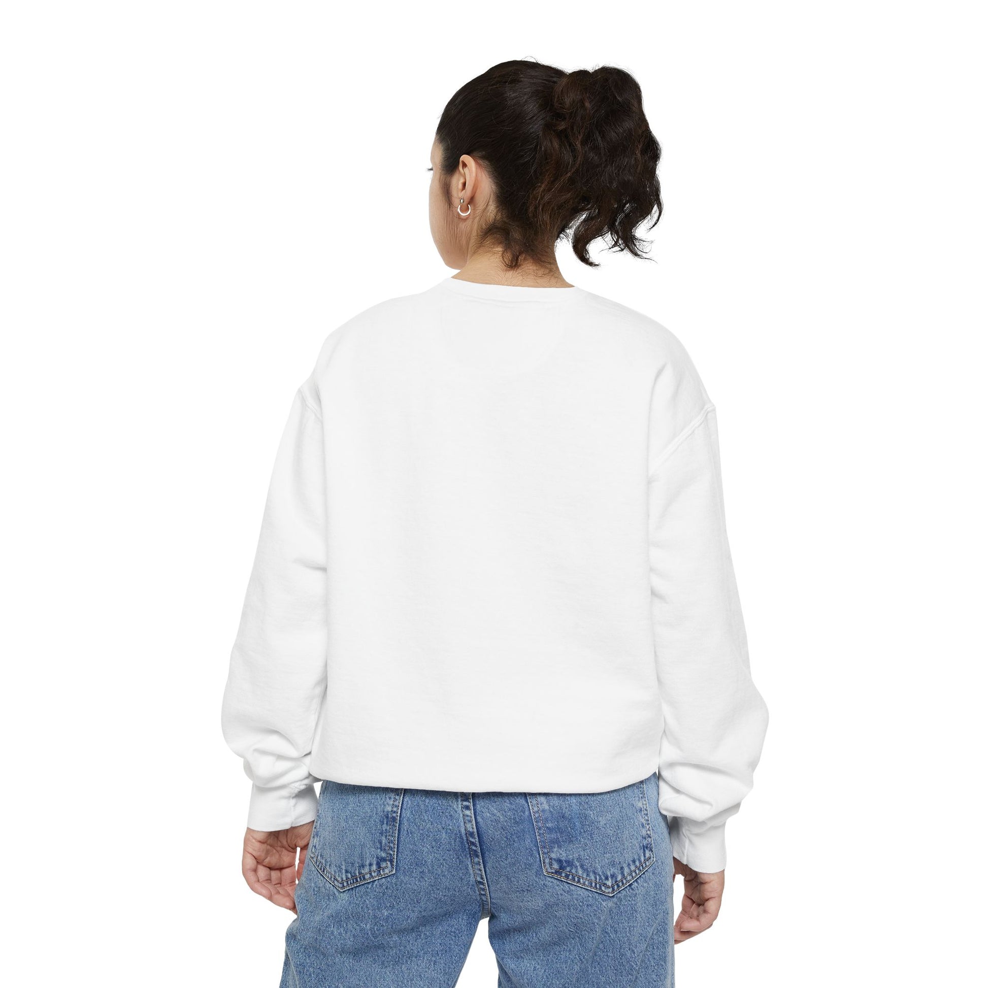 Layer up. Speak loud. Be seen in this Garment-Dyed Sweatshirt: Dancing is Art Unfiltered Moves