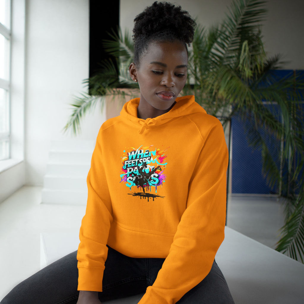 Urban Expression Graffiti Hoodie - When Feet Speak, Paint Soars Hoodie.