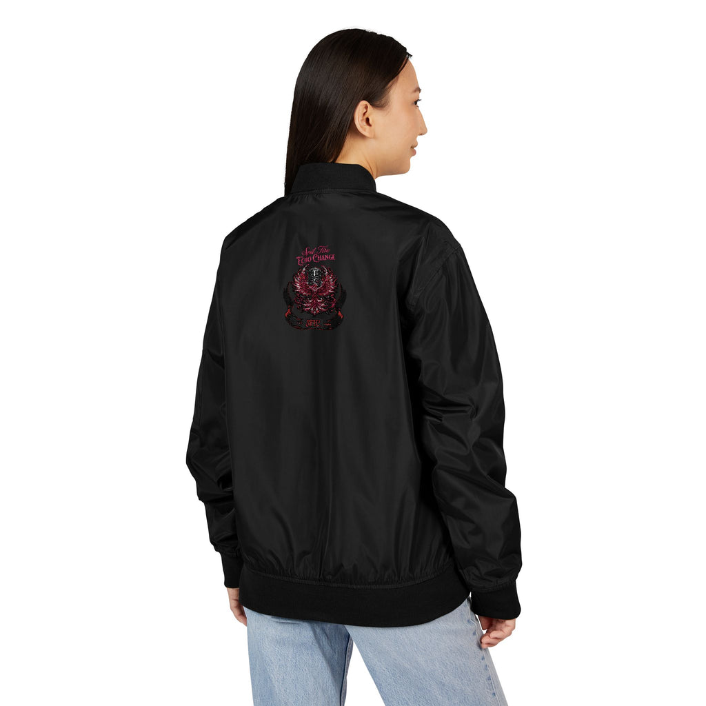 Bomber Jacket Embroidered with SFC and Phoenix Design