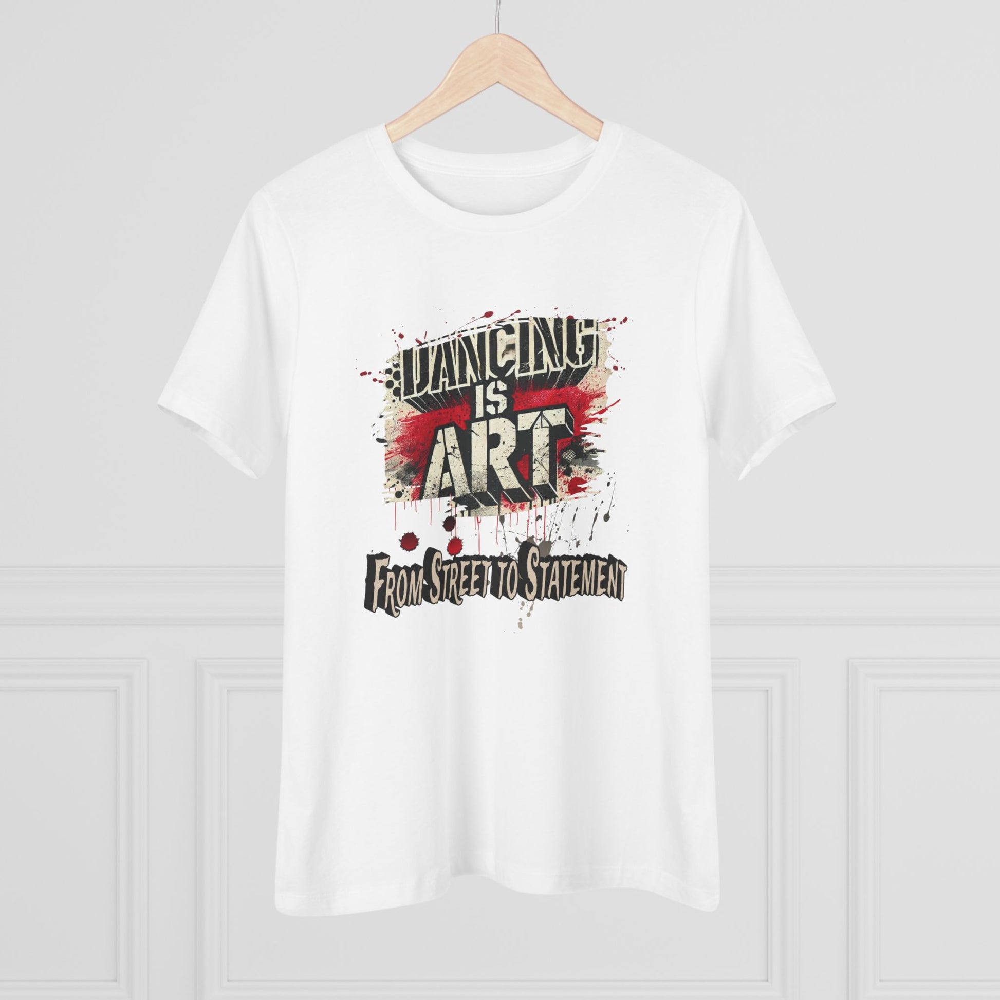 Dancing is Art Cotton Tee, Artistic Women's Shirt, Graphic Dance Top, Unique Gift for Dancers, Trendy Streetwear Tee