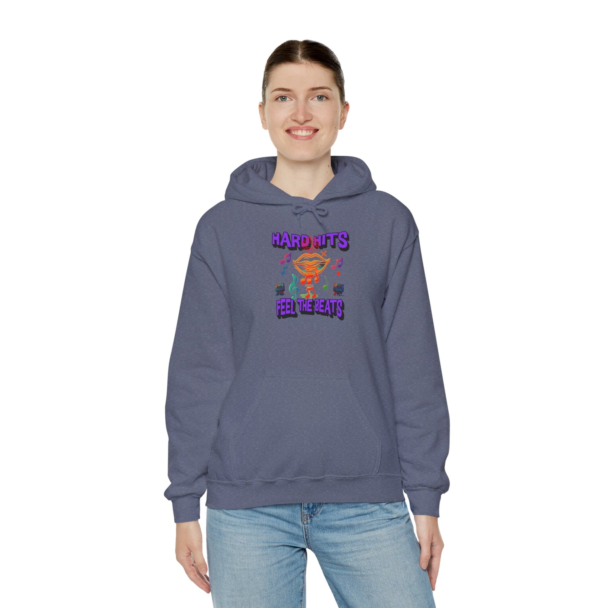 Music Vibes Hooded Sweatshirt - Feel the Beats, Unisex Hoodie, Comfortable Sweatshirt, Perfect Gift for Music Lovers, Casual Wear