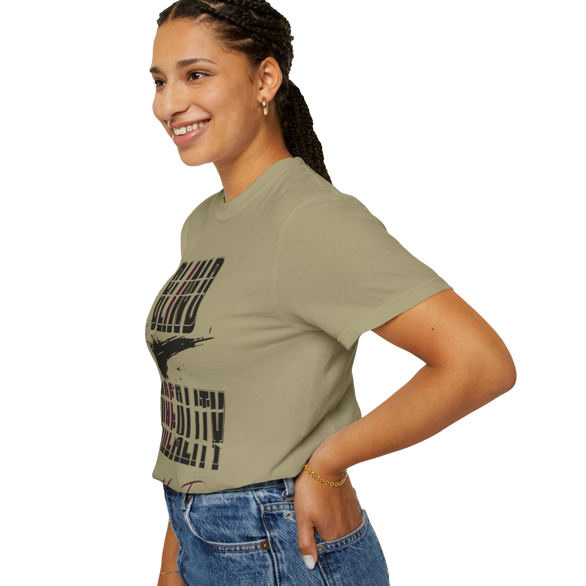 Unisex Garment-Dyed T-shirt with 'Blind to Reality - Clear the Fog' Design, Casual Wear, Gift for Dreamers, Inspirational Tee, [...]