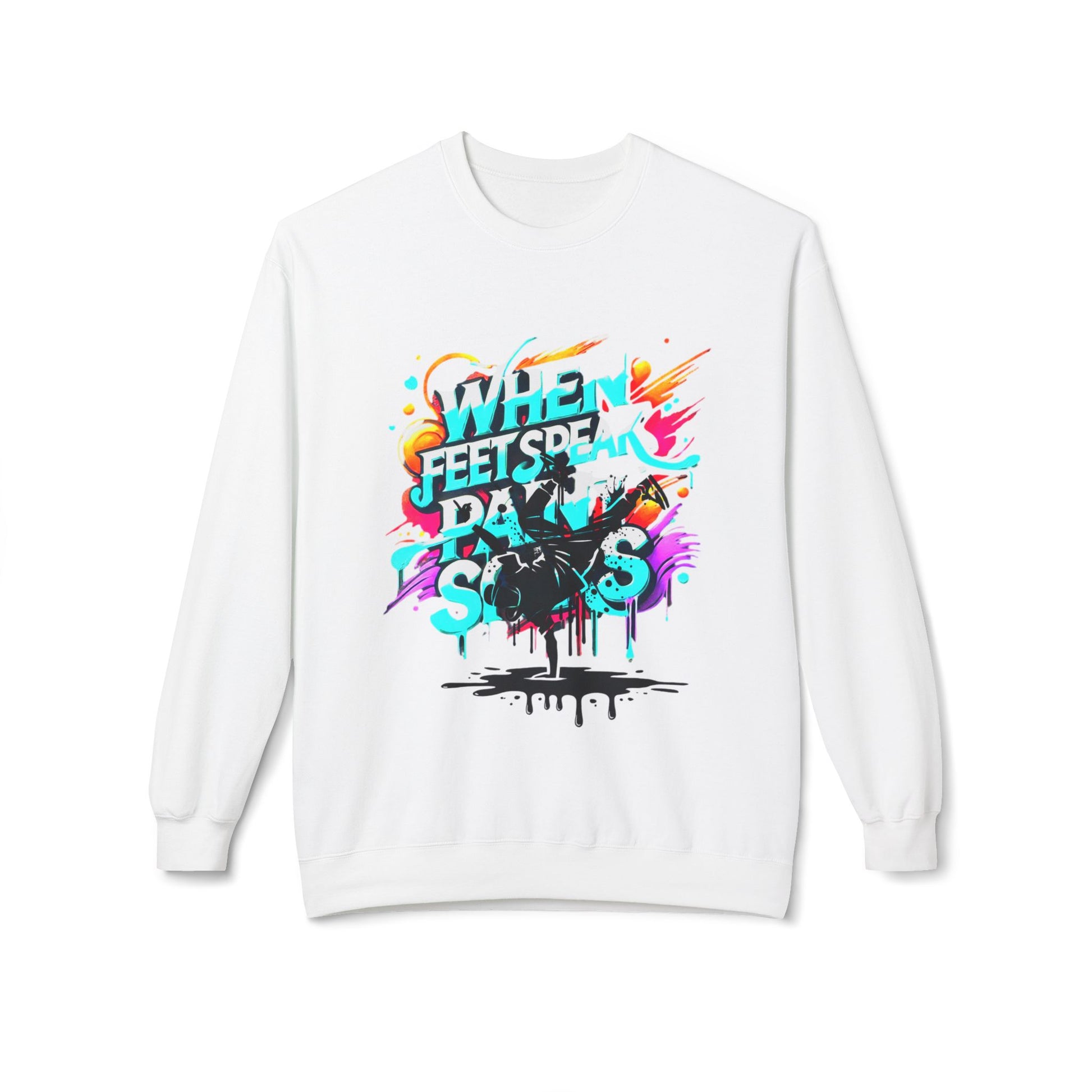 Bold in Motion Sweatshirt, Unisex Fashion Sweatshirt, Art Lover Apparel, Gift for Dancers, Street Art Crew