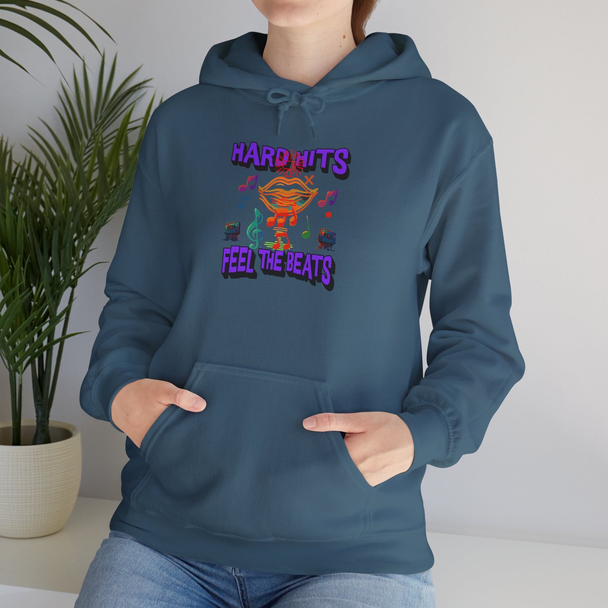 Music Vibes Hooded Sweatshirt - Feel the Beats, Unisex Hoodie, Comfortable Sweatshirt, Perfect Gift for Music Lovers, Casual Wear