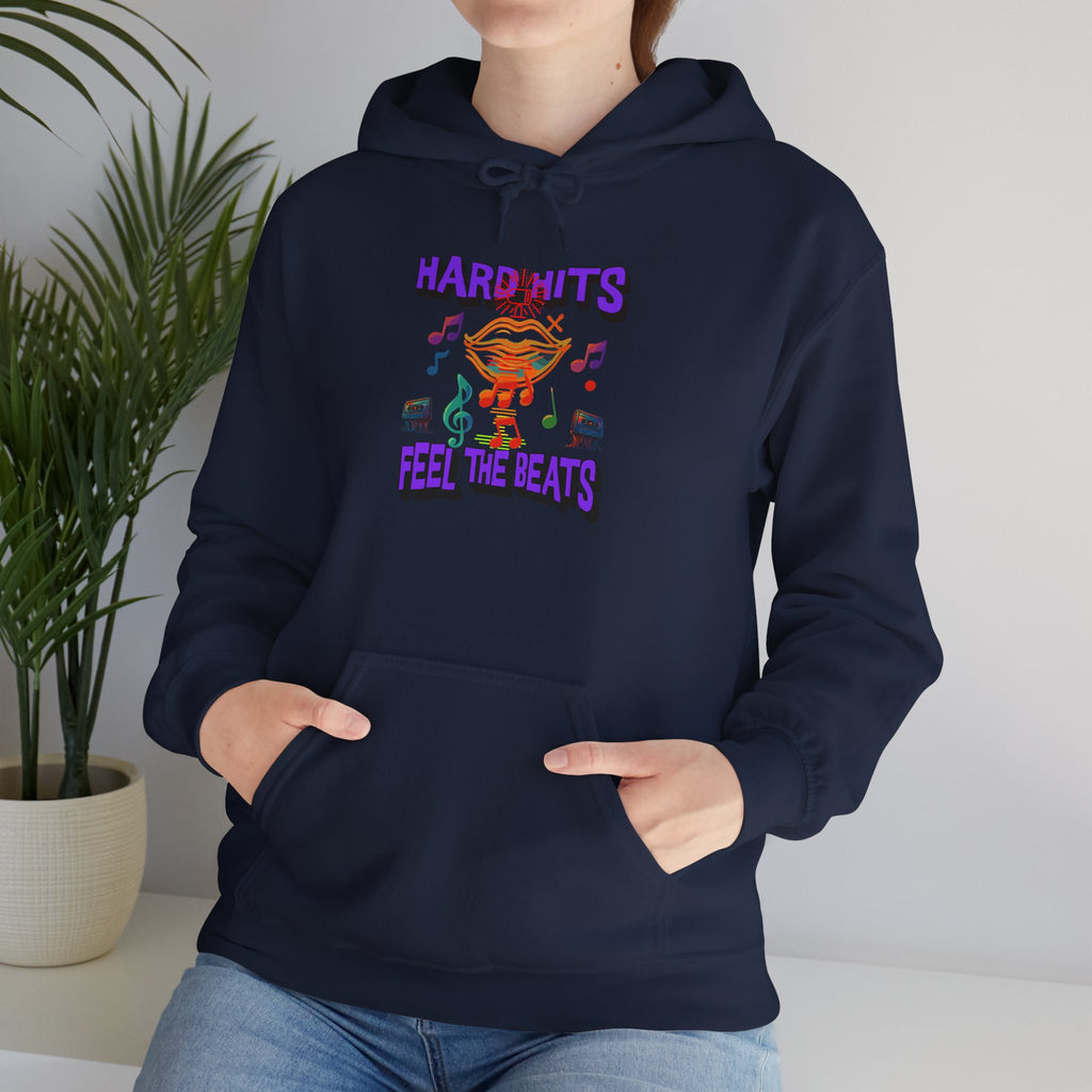 Music Vibes Hooded Sweatshirt - Feel the Beats, Unisex Hoodie, Comfortable Sweatshirt, Perfect Gift for Music Lovers, Casual Wear