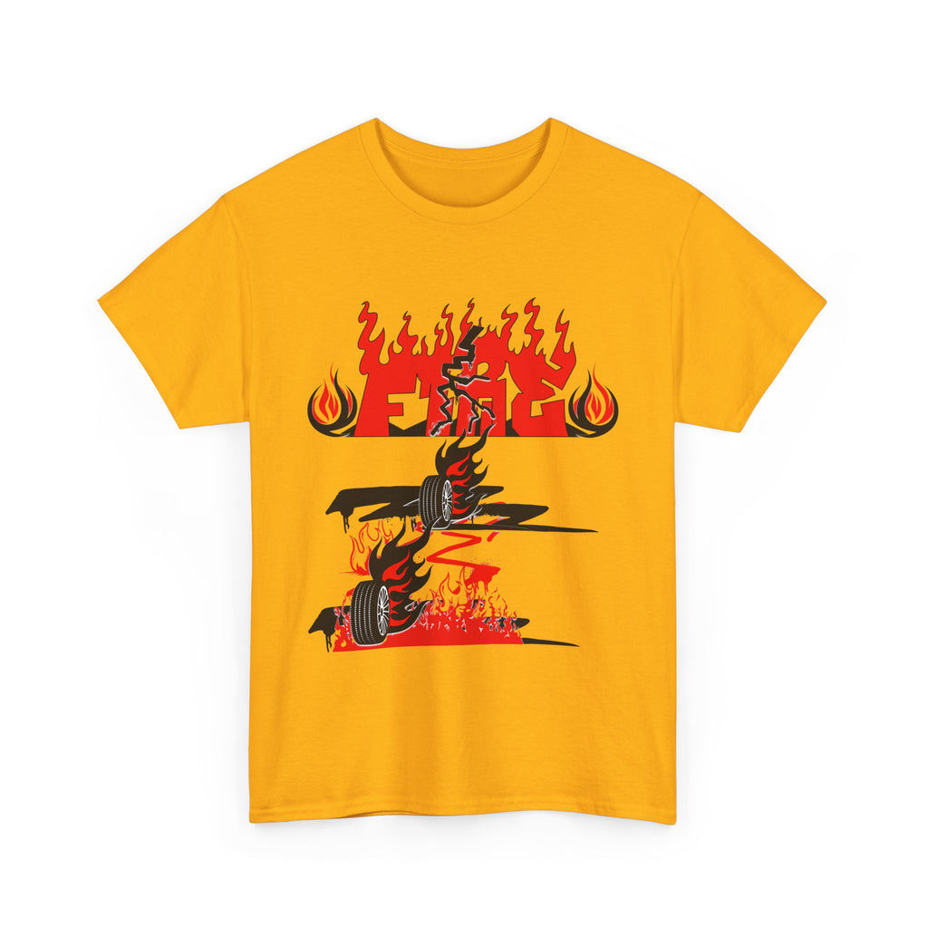 Fire Graphic Unisex Tee, Graphic T-Shirt, Casual Wear, Street Style, Gift for Him/Her, Festival Outfit