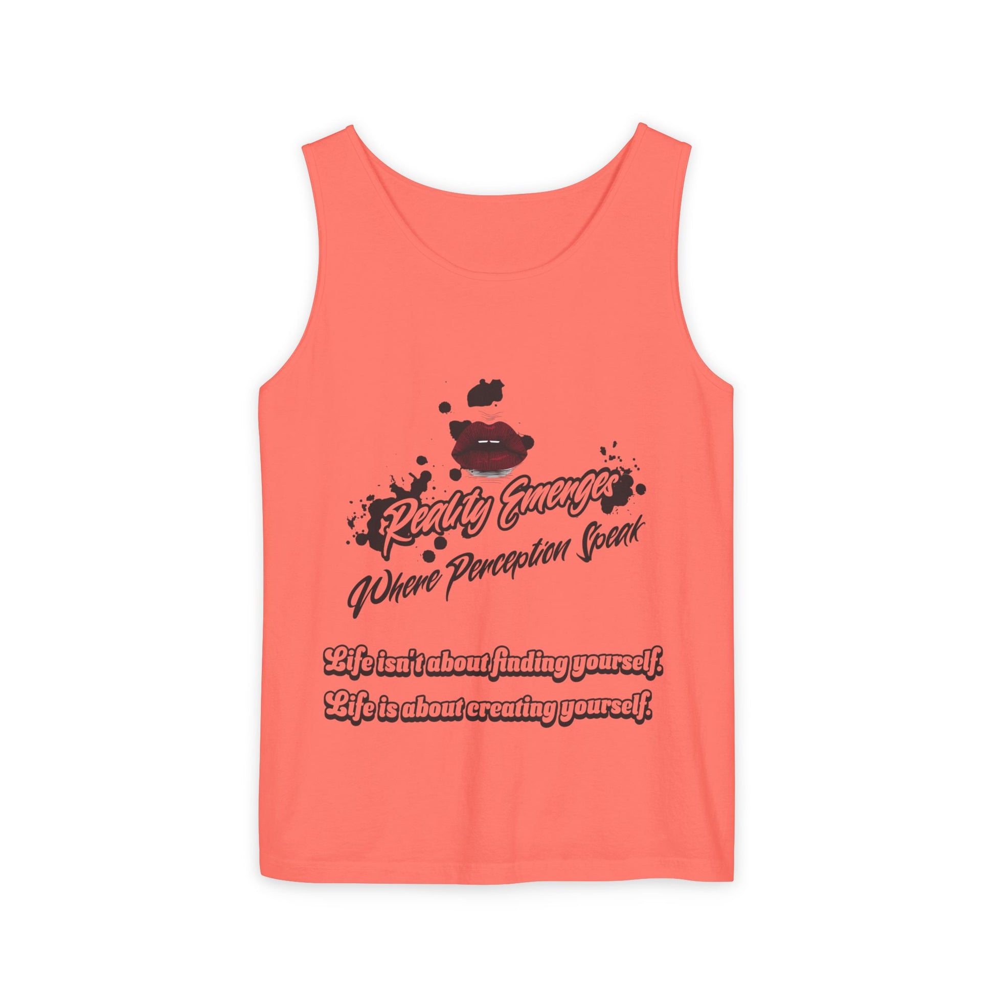 Tank Top - "Create Yourself" Quote Design, Motivational Apparel, Gift for Self-Love, Summer Essential, Positive Vibes