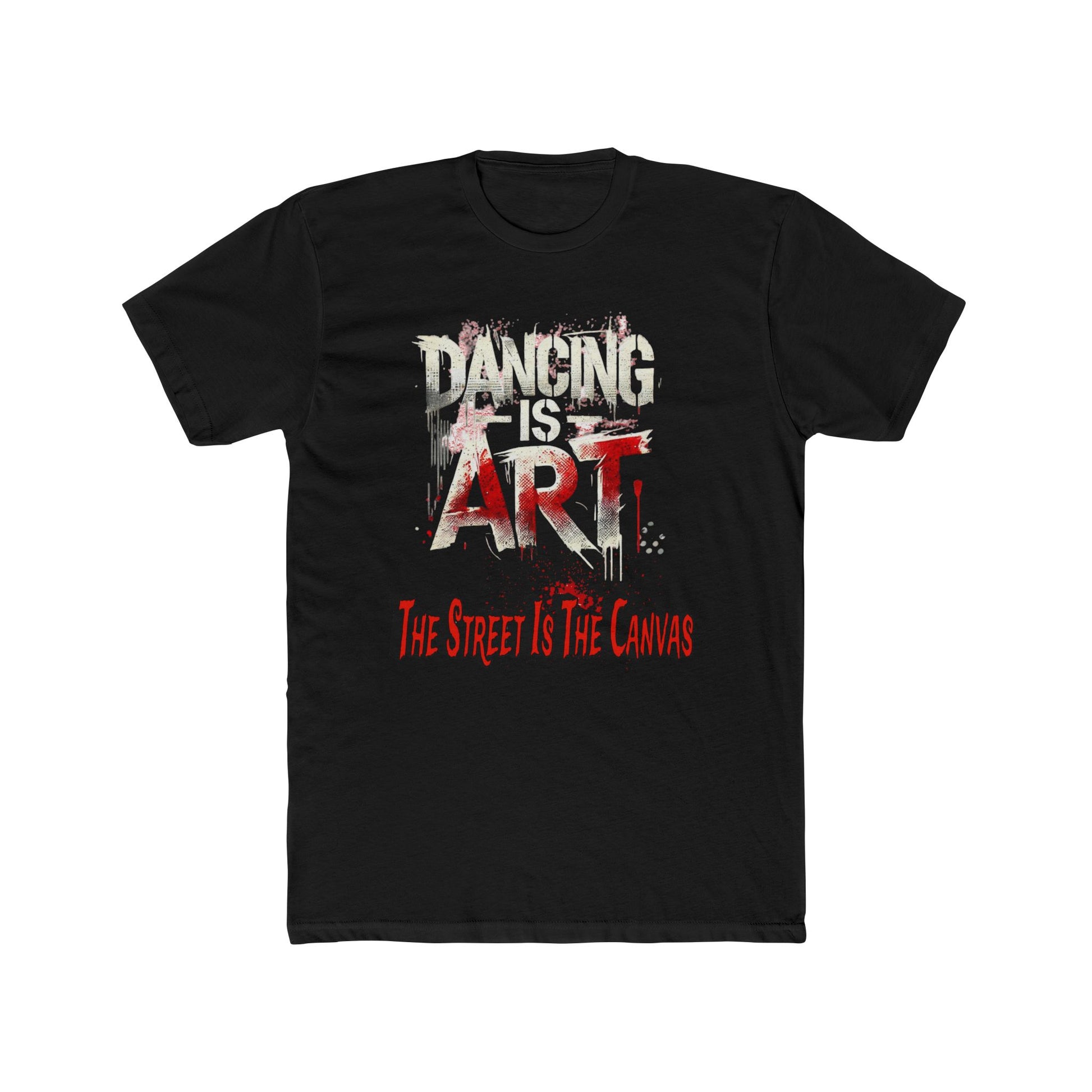 Dancing is Art Unisex Cotton Crew Tee, Perfect for Dance Lovers, Art Enthusiasts, Gift for Dancers, Creative Expression, Street Art Apparel