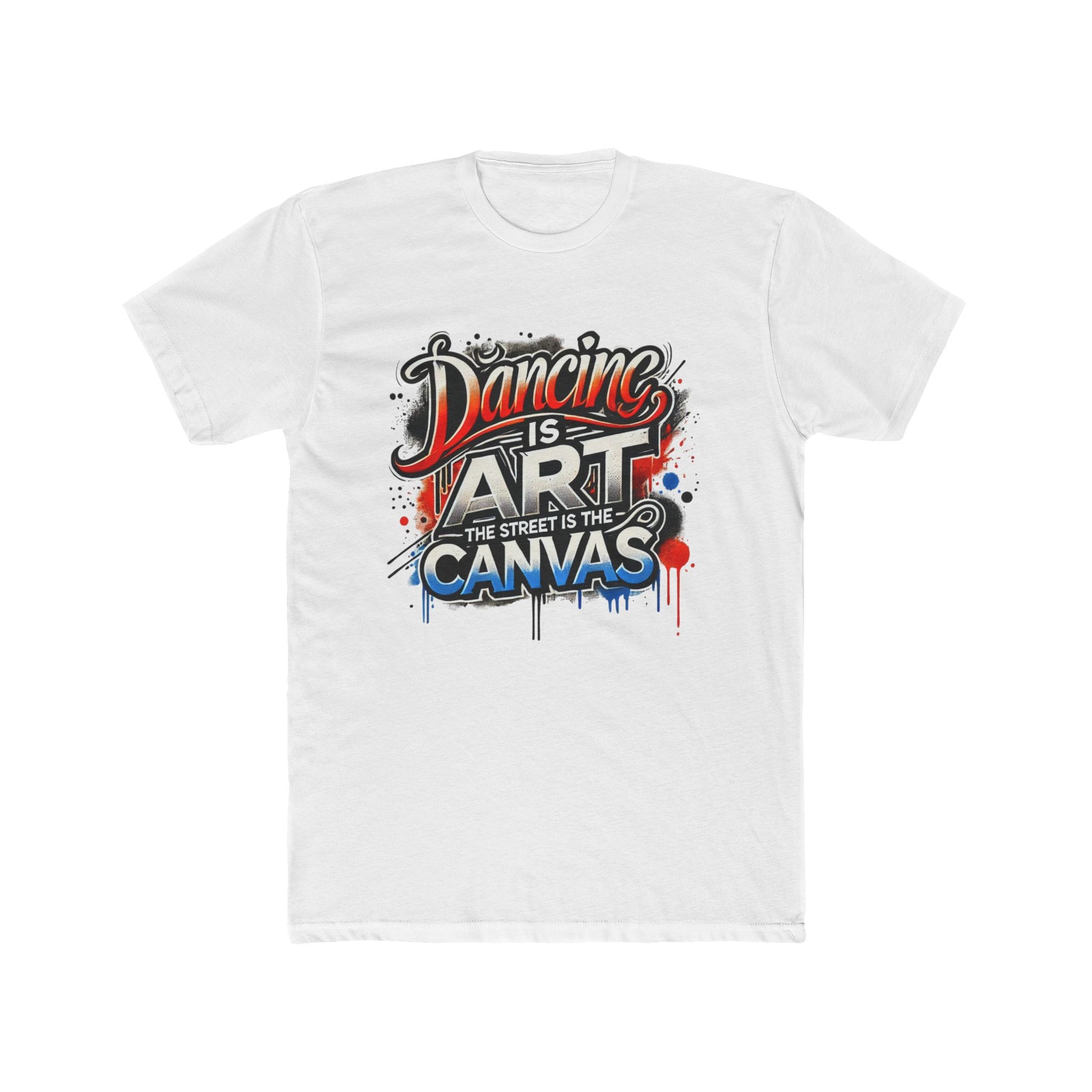 Dancing is Art Unisex Cotton Crew Tee - Comfortable Streetwear, Gift for Dancers, Inspirational Tee, Art Lover Apparel, Casual Outfit