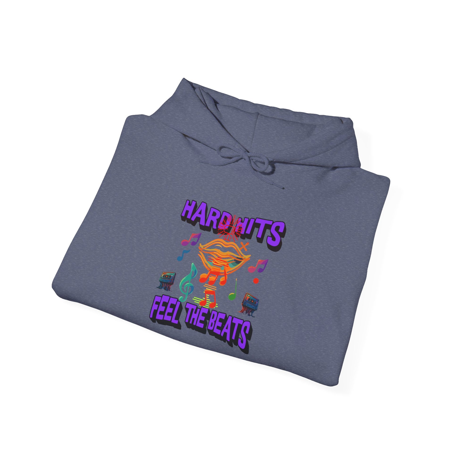 Music Vibes Hooded Sweatshirt - Feel the Beats, Unisex Hoodie, Comfortable Sweatshirt, Perfect Gift for Music Lovers, Casual Wear