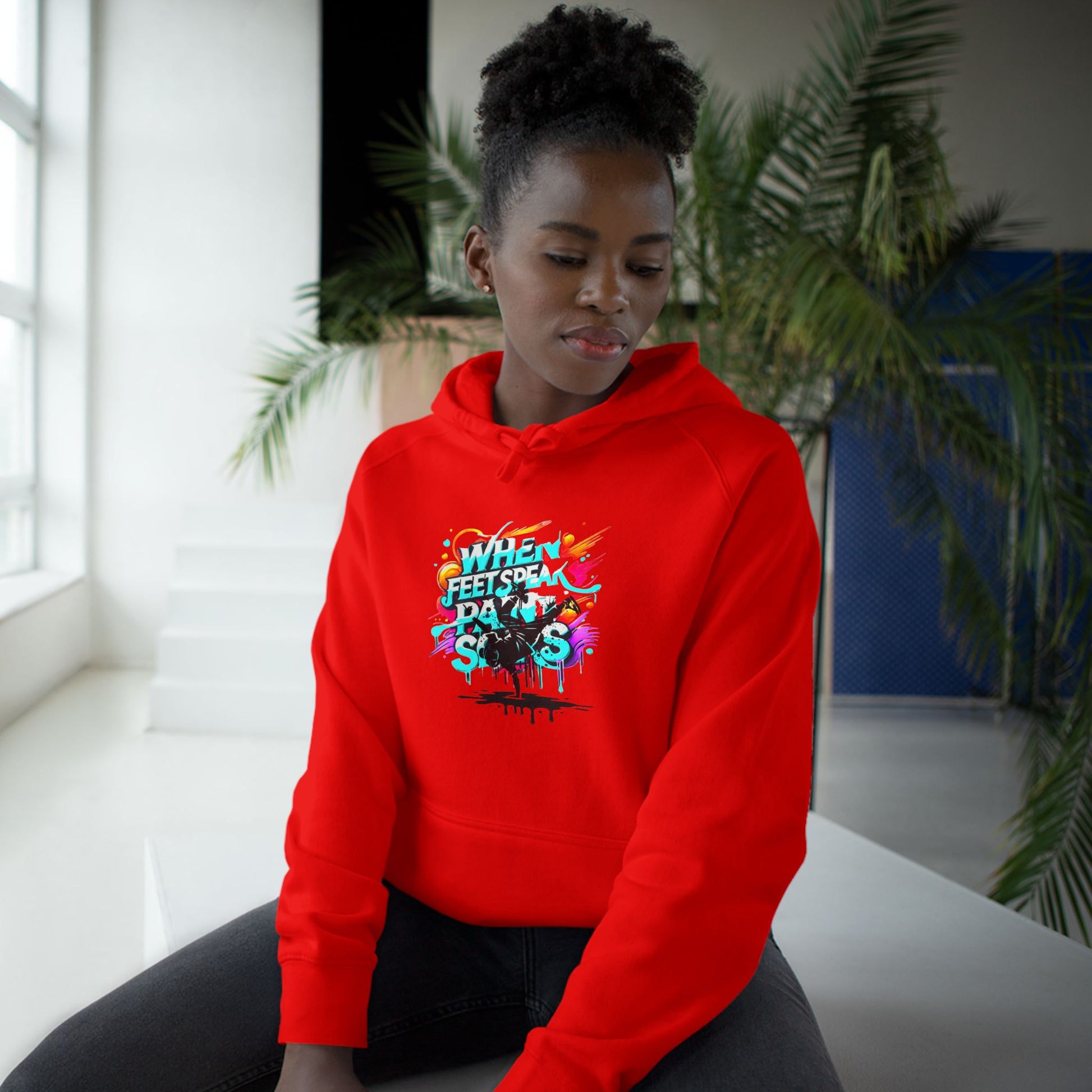 Urban Expression Graffiti Hoodie - When Feet Speak, Paint Soars Hoodie.