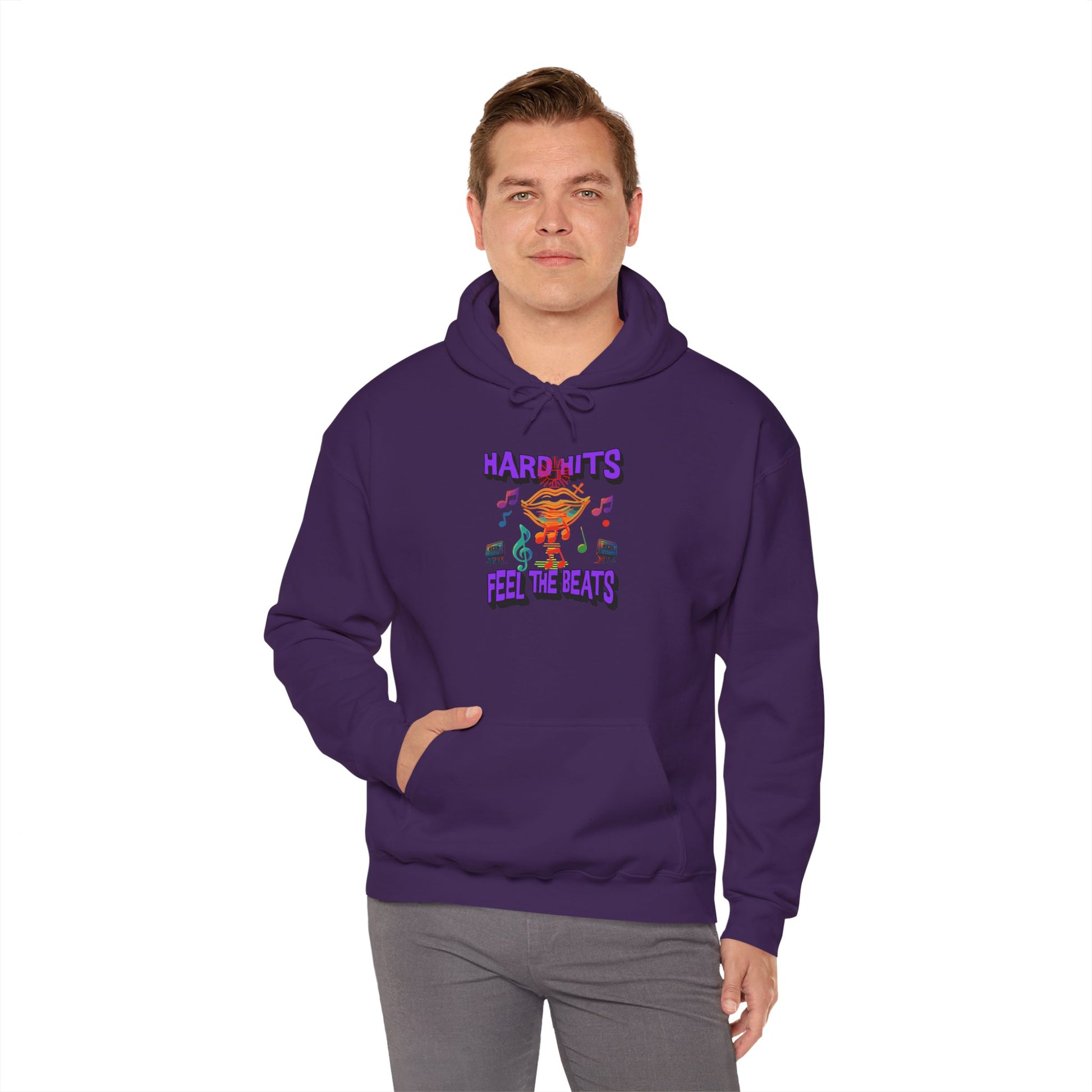 Music Vibes Hooded Sweatshirt - Feel the Beats, Unisex Hoodie, Comfortable Sweatshirt, Perfect Gift for Music Lovers, Casual Wear