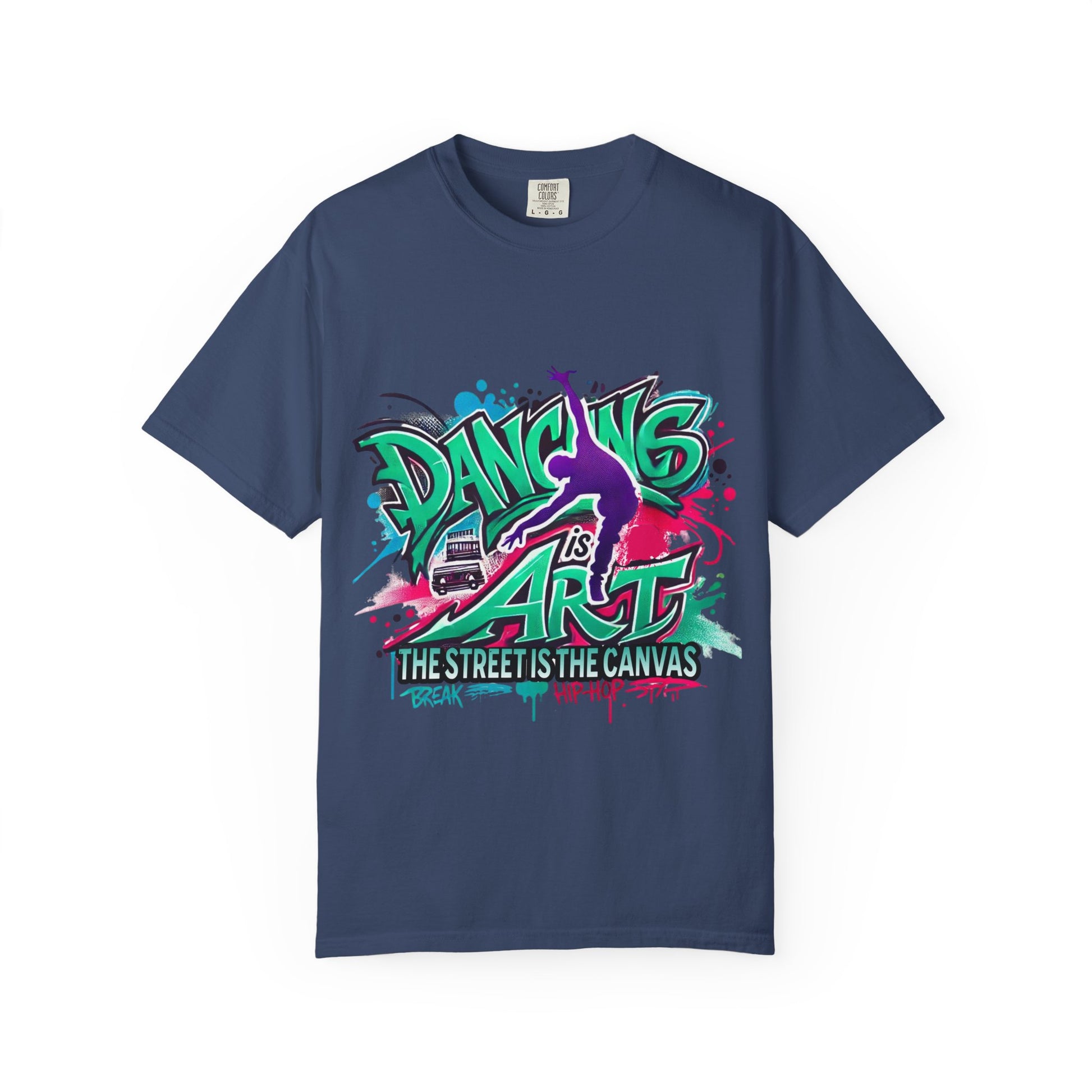 Artistic Dance T-Shirt, Urban Dance Tee, Street Art Apparel, Gift for Dancers, Graffiti Shirt, Colorful Expression Tee