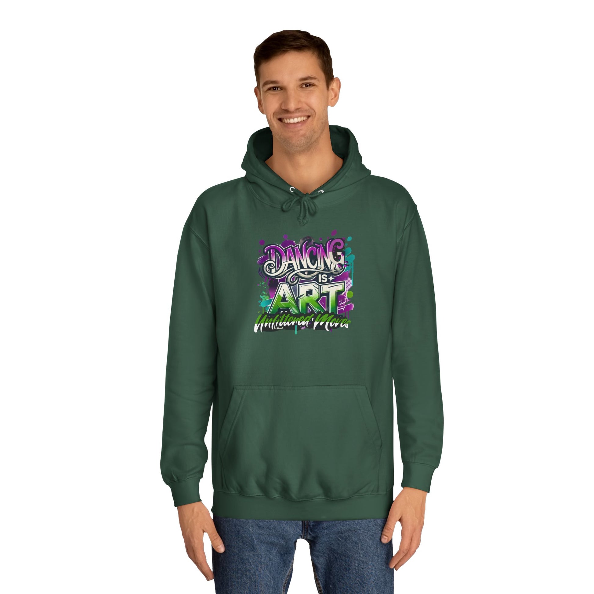 Breakdance Hoodie with Graffiti Typography - Unfiltered Moves