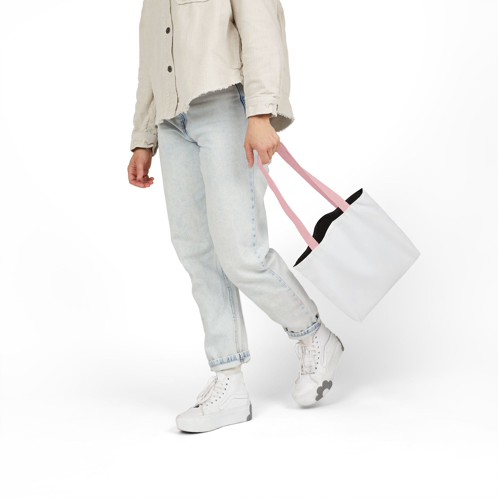 Love Canvas Tote Bag with 5-Color Straps - Perfect for Everyday Use, Gifts, Shopping, Eco-Friendly, Valentine's Day