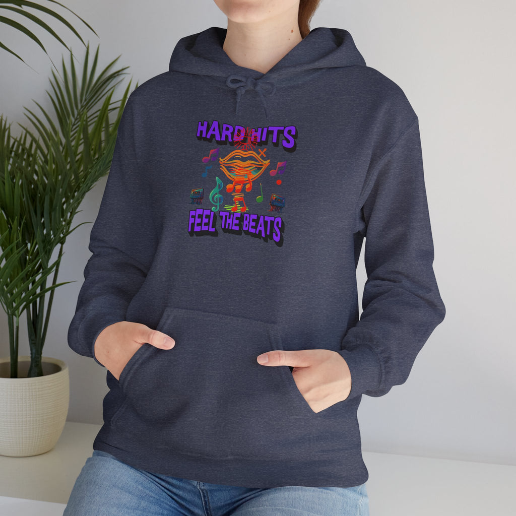 Music Vibes Hooded Sweatshirt - Feel the Beats, Unisex Hoodie, Comfortable Sweatshirt, Perfect Gift for Music Lovers, Casual Wear