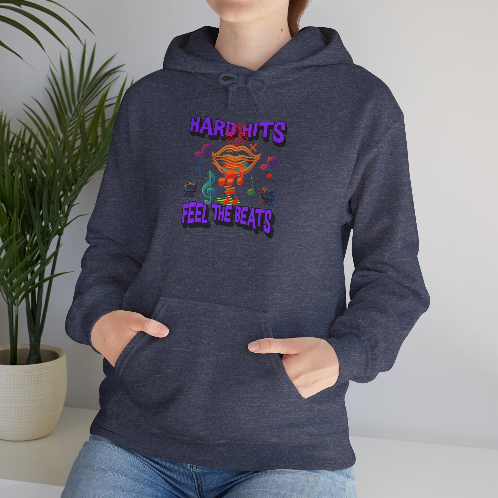Music Vibes Hooded Sweatshirt - Feel the Beats, Unisex Hoodie, Comfortable Sweatshirt, Perfect Gift for Music Lovers, Casual Wear