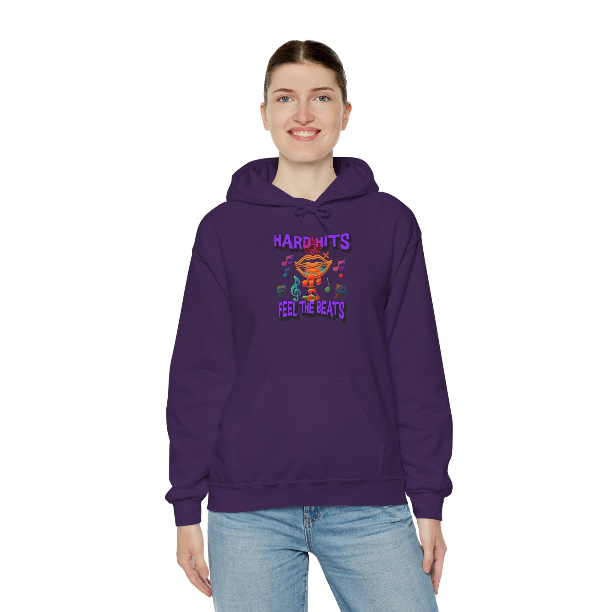Music Vibes Hooded Sweatshirt - Feel the Beats, Unisex Hoodie, Comfortable Sweatshirt, Perfect Gift for Music Lovers, Casual Wear