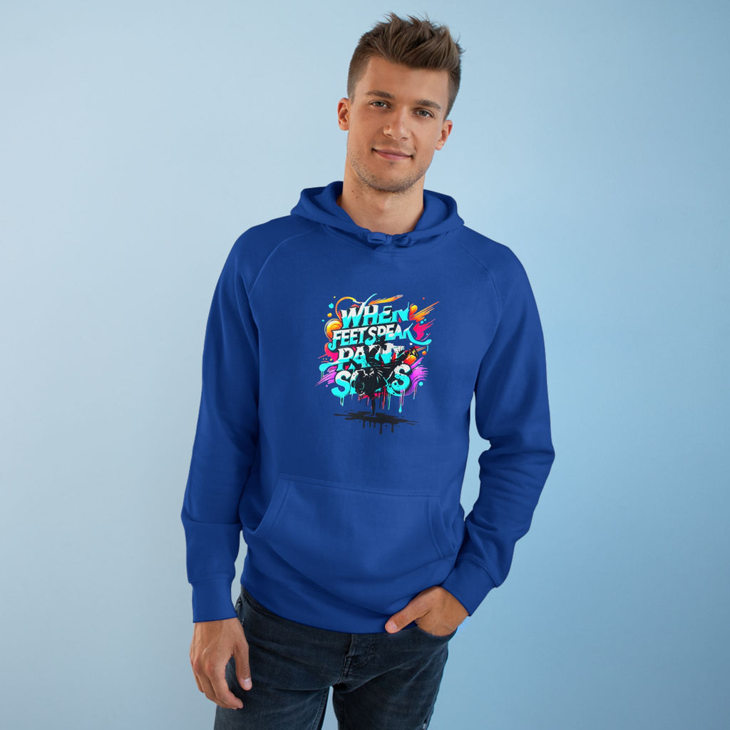 Urban Expression Graffiti Hoodie - When Feet Speak, Paint Soars Hoodie.