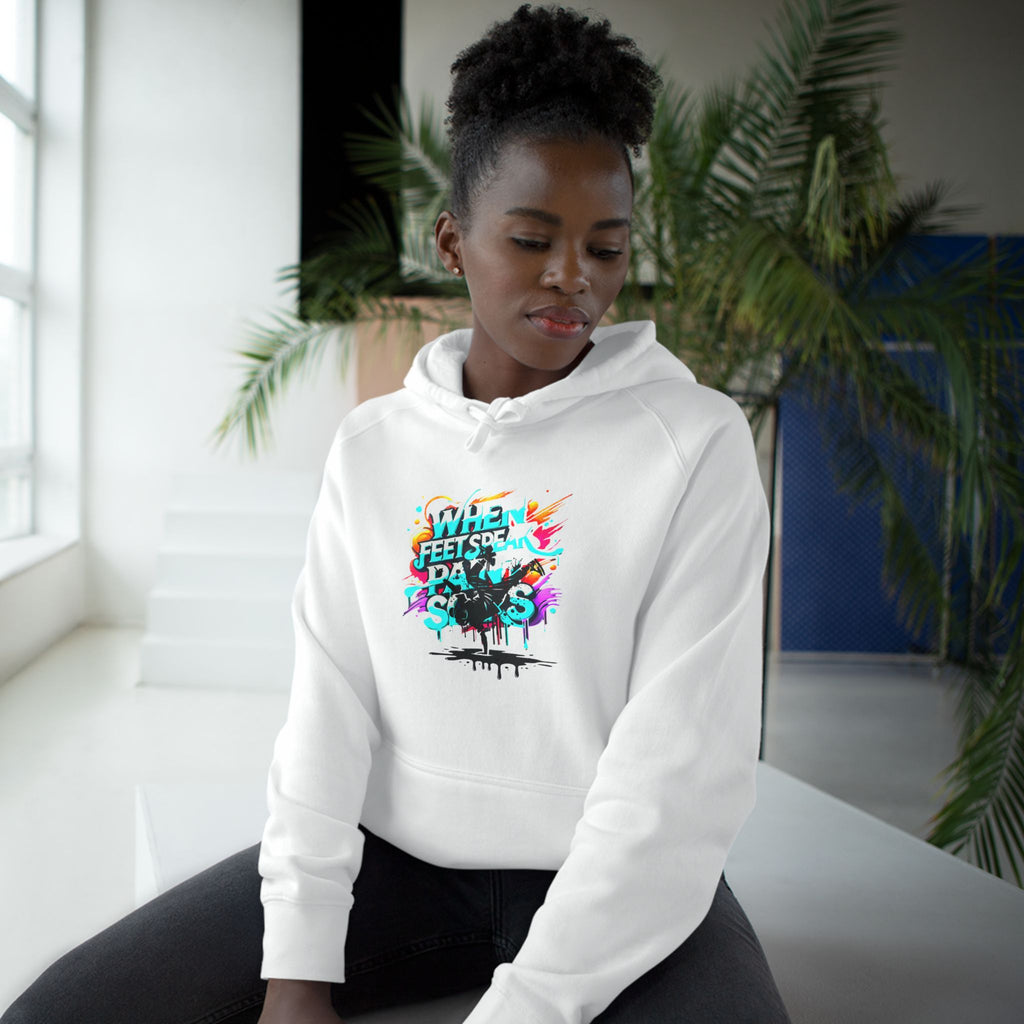 Urban Expression Graffiti Hoodie - When Feet Speak, Paint Soars Hoodie.