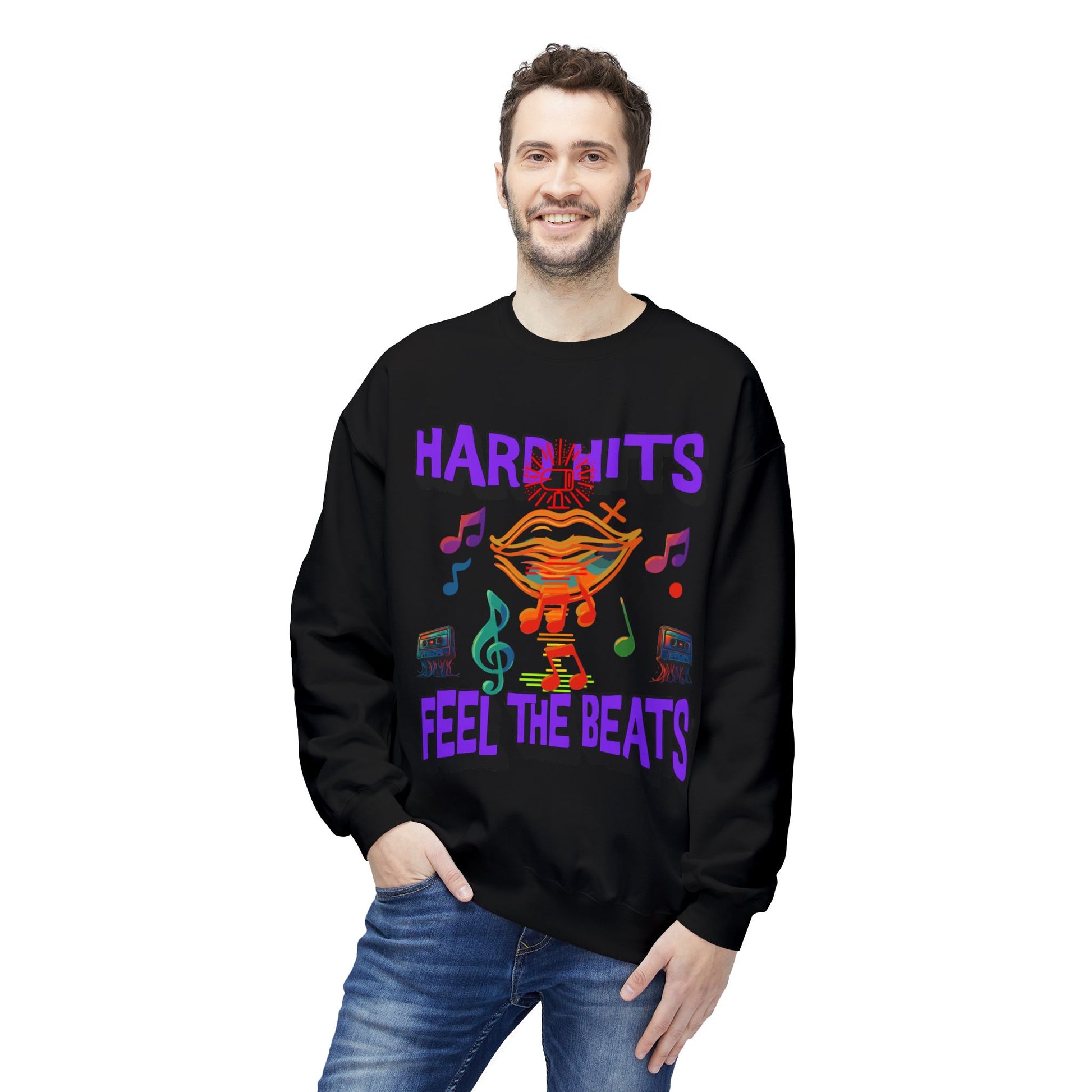 Vibrant Music Sweatshirt - Unisex Midweight Crewneck, Perfect for Music Lovers, Concerts, and Casual Outings, Gift for Musicians, [...]