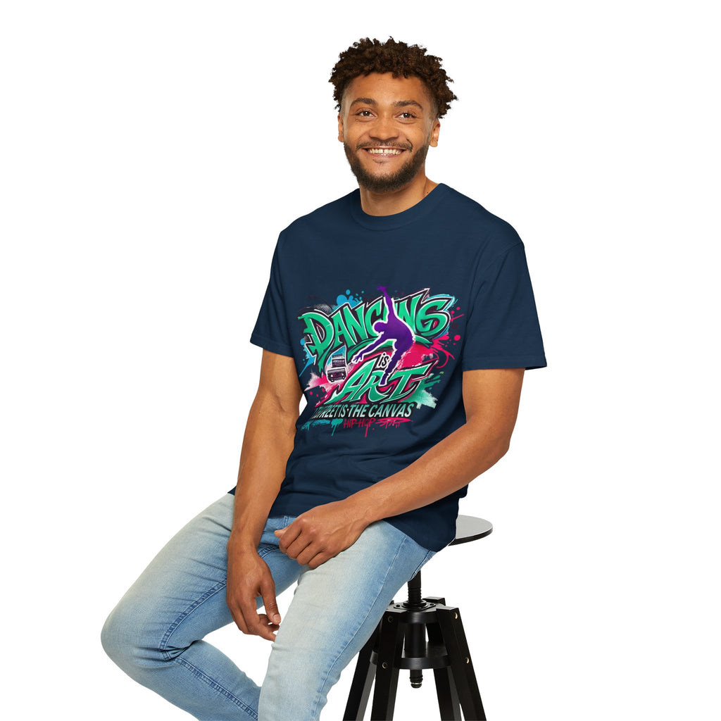 Artistic Dance T-Shirt, Urban Dance Tee, Street Art Apparel, Gift for Dancers, Graffiti Shirt, Colorful Expression Tee