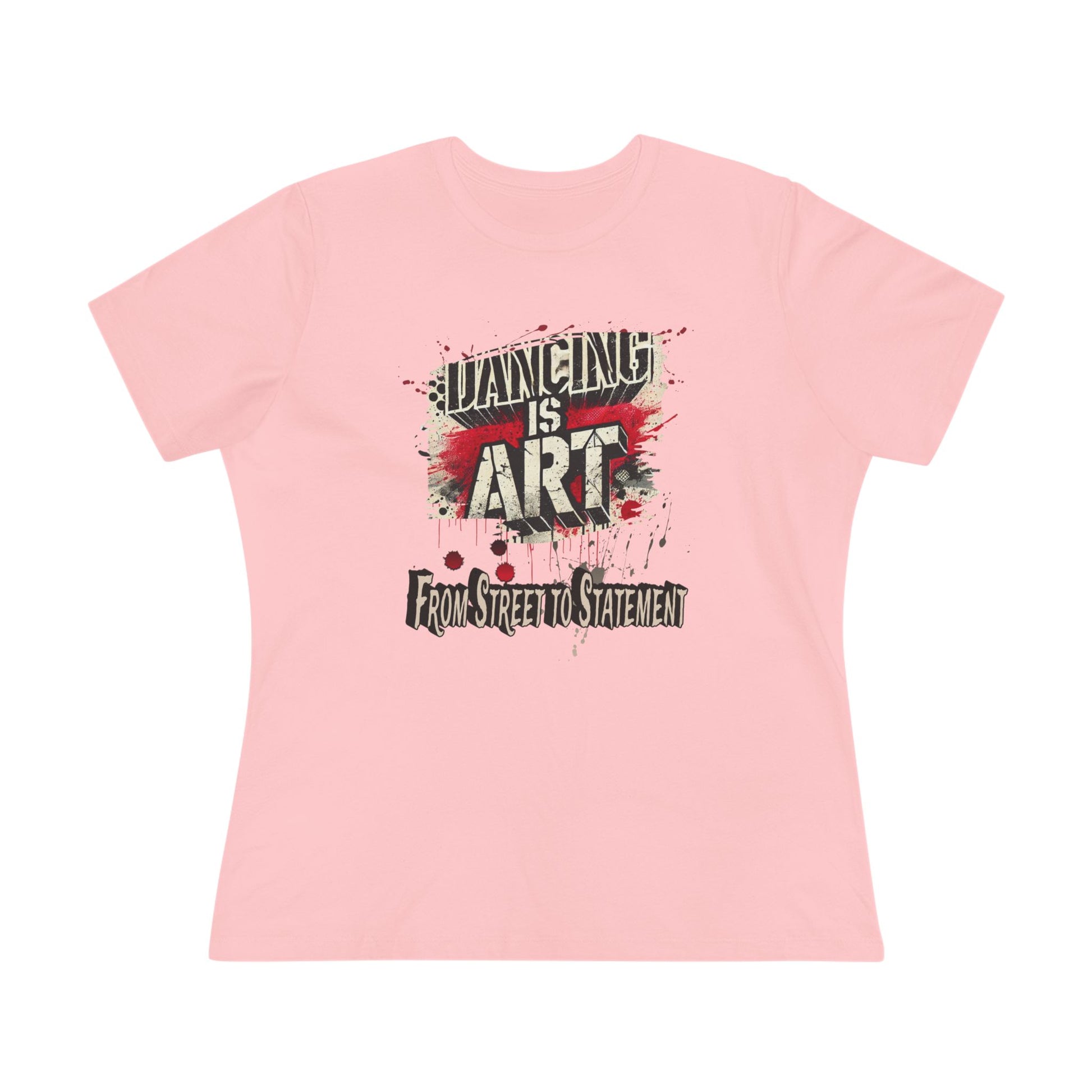 Dancing is Art Cotton Tee, Artistic Women's Shirt, Graphic Dance Top, Unique Gift for Dancers, Trendy Streetwear Tee