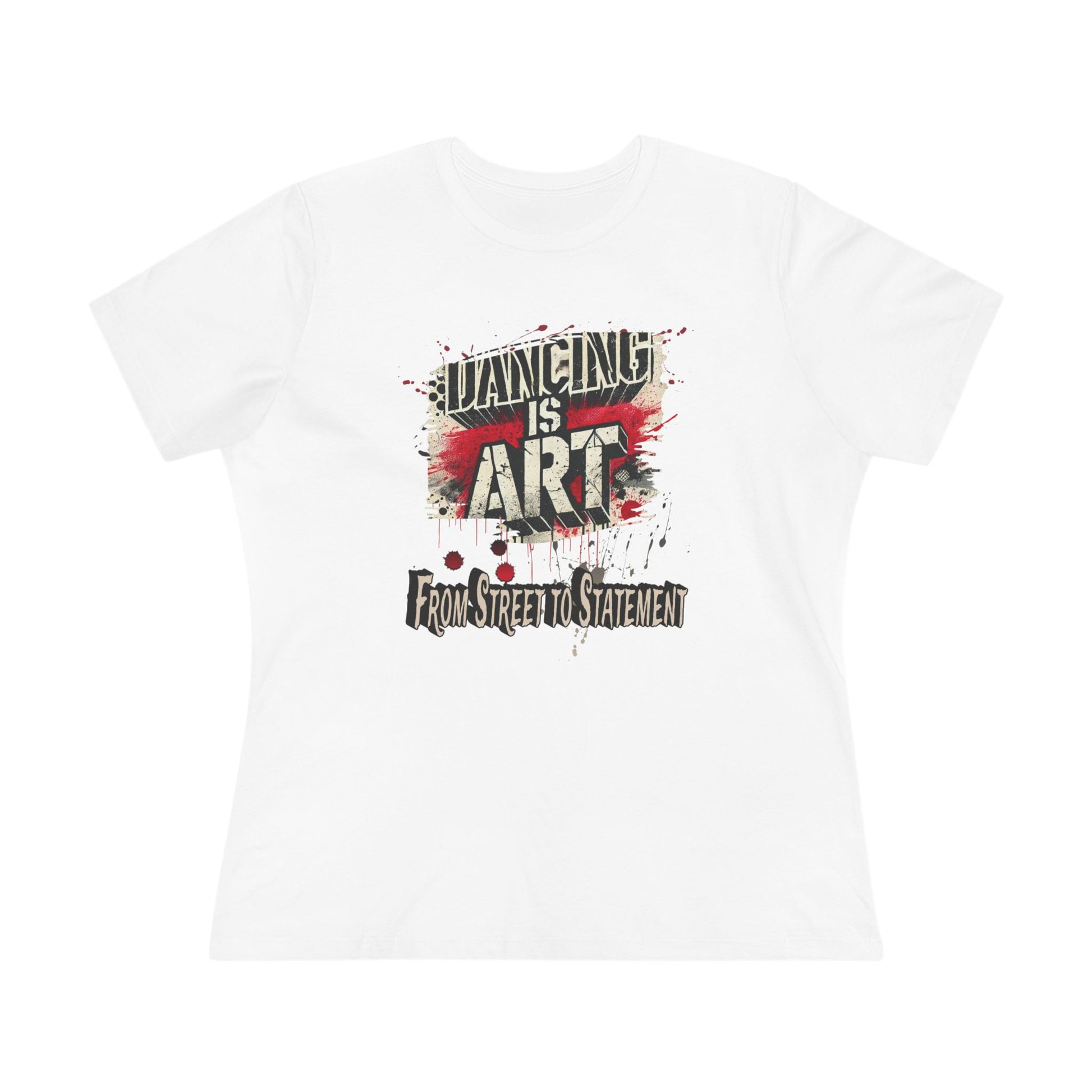 Dancing is Art Cotton Tee, Artistic Women's Shirt, Graphic Dance Top, Unique Gift for Dancers, Trendy Streetwear Tee
