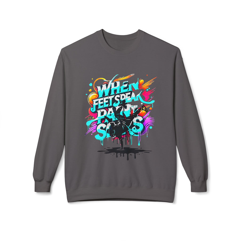 Bold in Motion Sweatshirt, Unisex Fashion Sweatshirt, Art Lover Apparel, Gift for Dancers, Street Art Crew