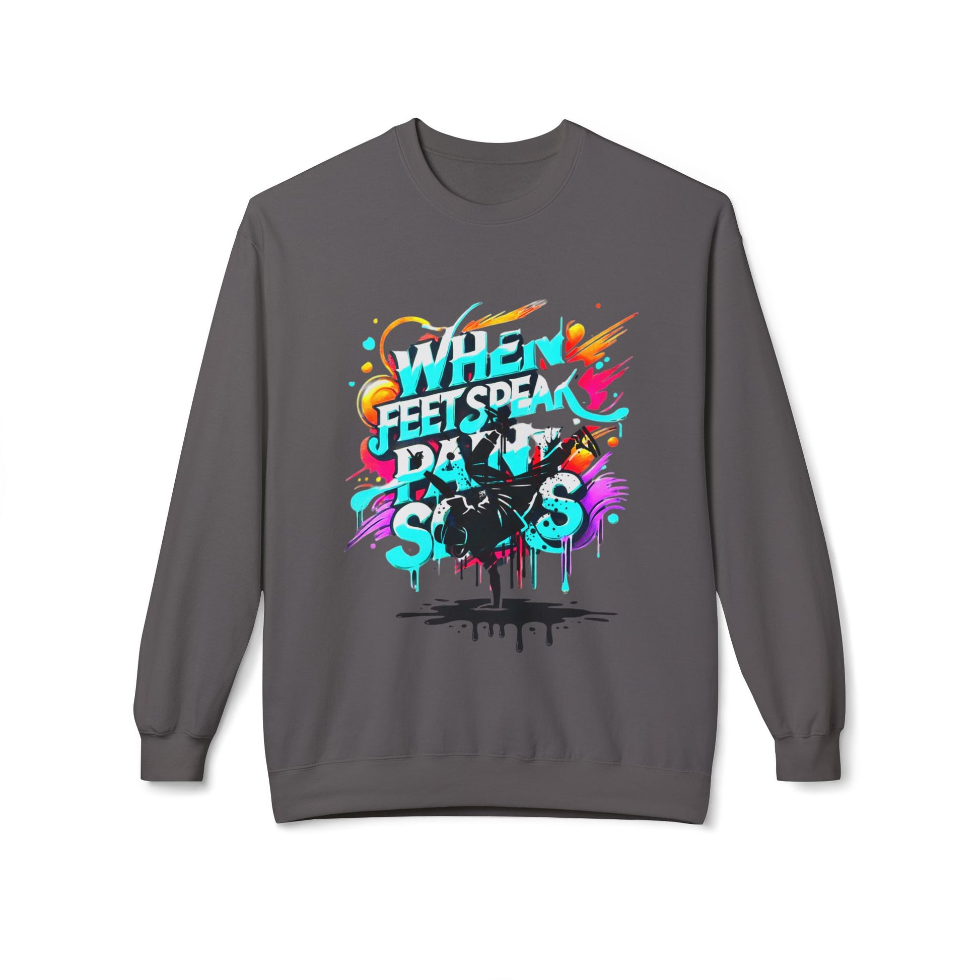 Bold in Motion Sweatshirt, Unisex Fashion Sweatshirt, Art Lover Apparel, Gift for Dancers, Street Art Crew