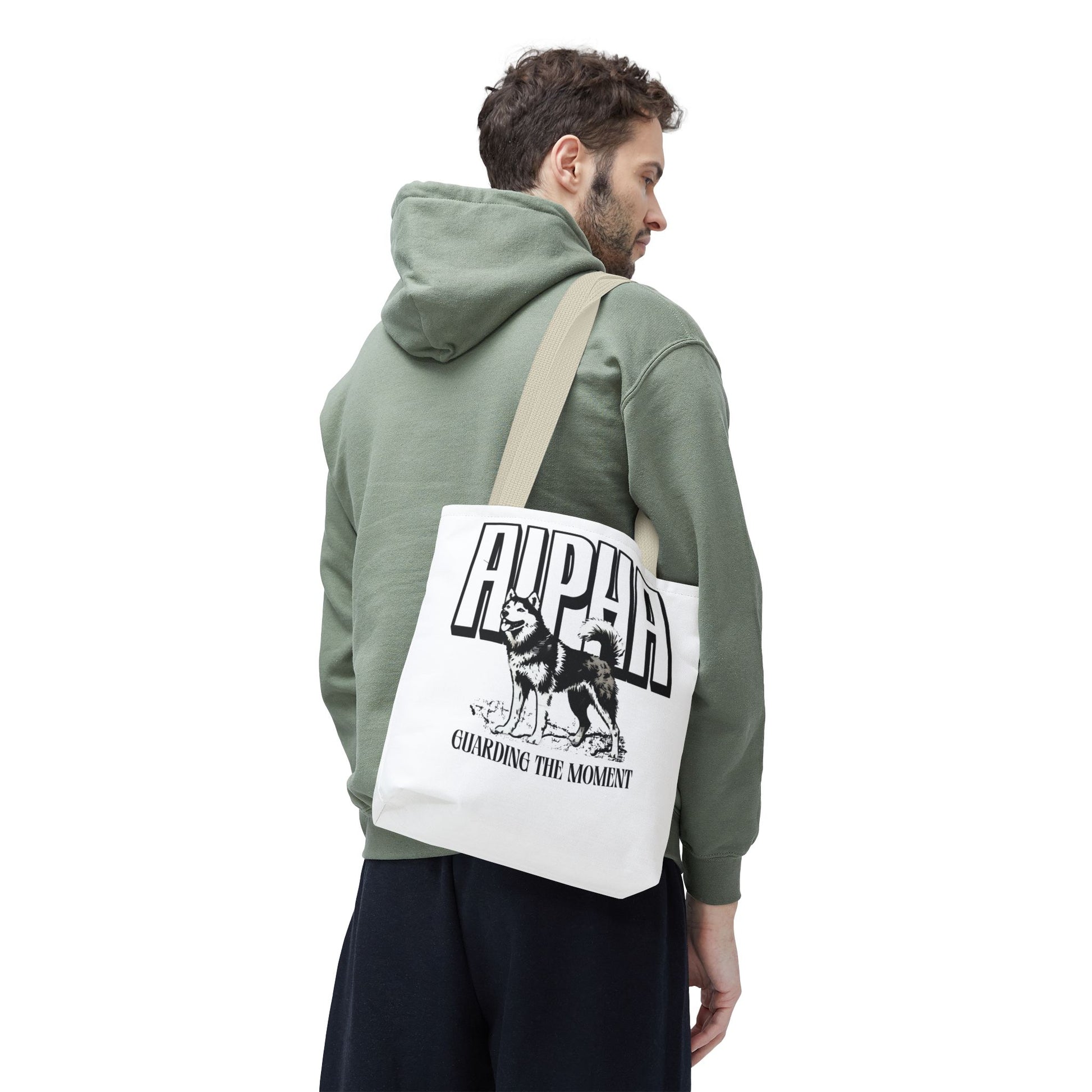 Alpha Dog Tote Bag - Unique Carryall for Dog Lovers, Gift for Pet Owners, Stylish Reusable Bag, Daily Use, Eco-Friendly Shopping