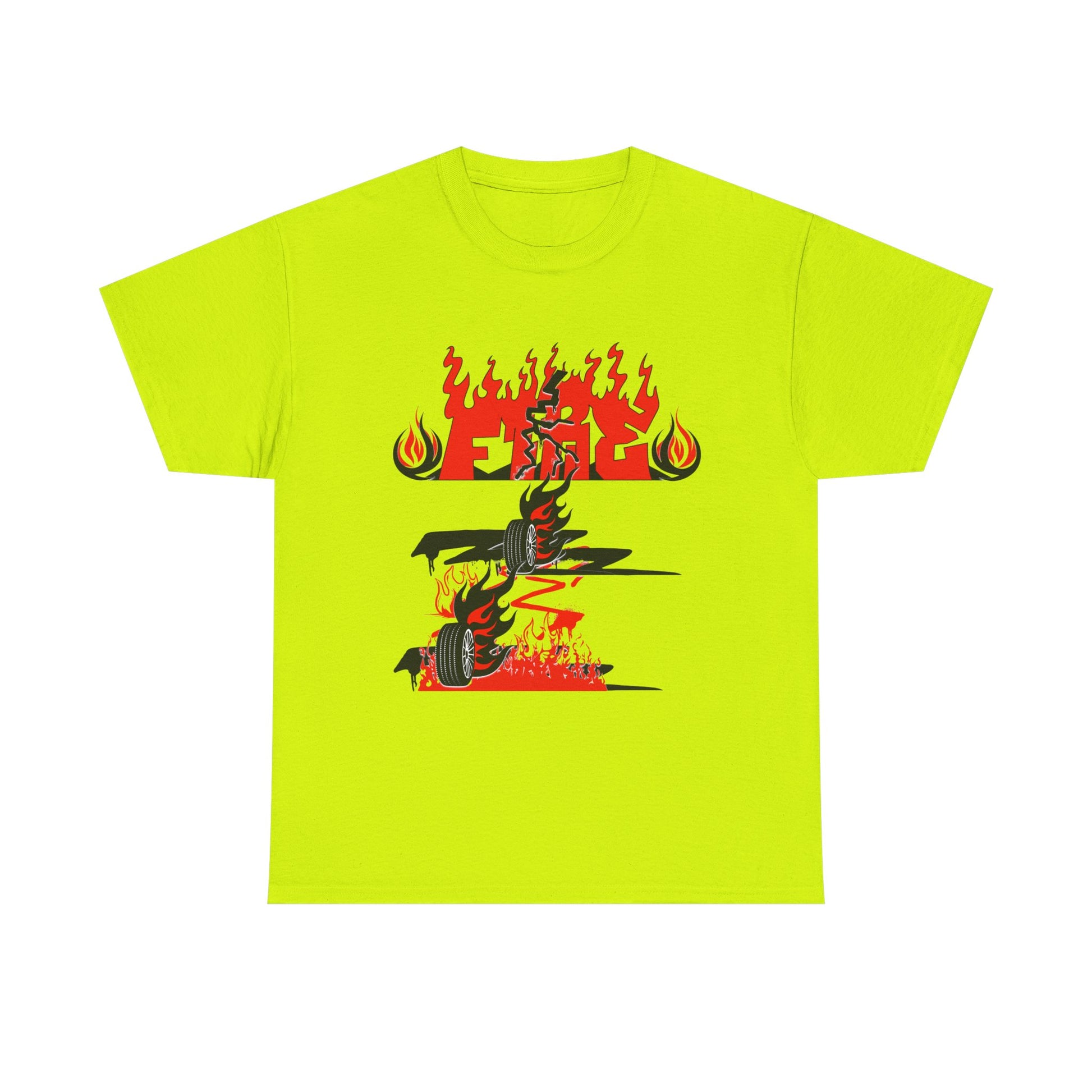 Fire Graphic Unisex Tee, Graphic T-Shirt, Casual Wear, Street Style, Gift for Him/Her, Festival Outfit