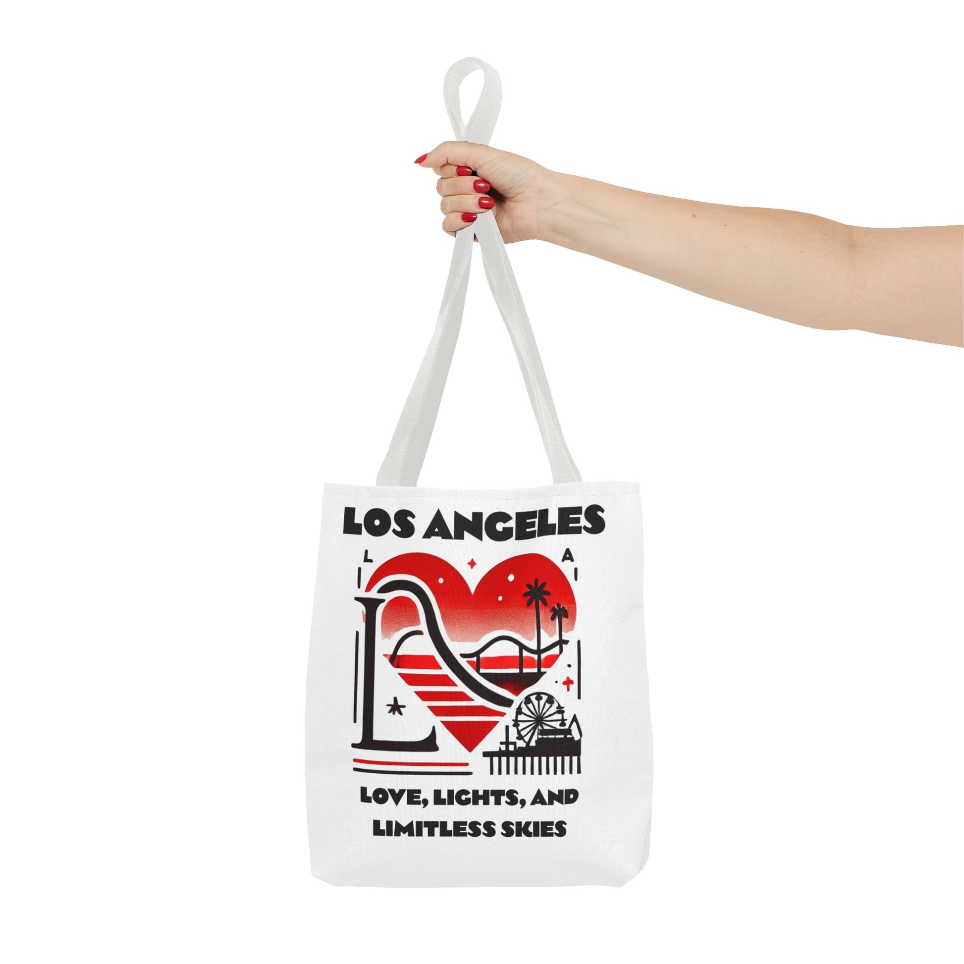 Los Angeles Love Tote Bag | AOP Beach Bag, Shopping Tote, Travel Bag, Eco-Friendly Gift, California Souvenir